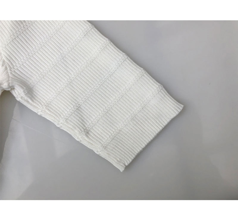 OEM Factory Custom Summer Designer Ladies Knitwear Chemise tricotée Tops Pull Cardigan pour les femmes