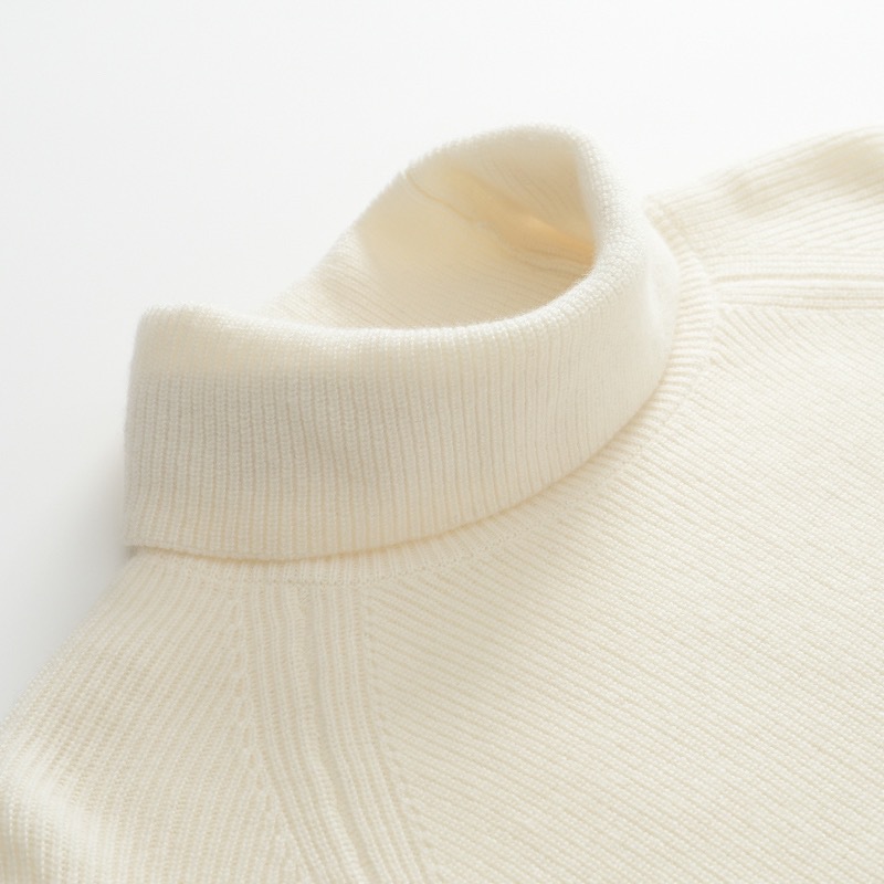 OEM personnalisé nouveau concepteur automne hiver col roulé laine femmes dames pull tricoté hauts pull 