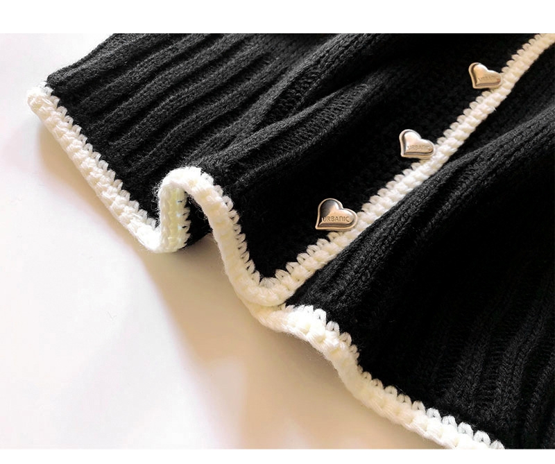 OEM usine personnalisée automne hiver dames tricots col Polo pull tricoté manteau veste Cardigan pour les femmes