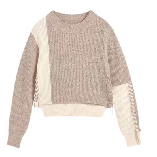 OEM personnalisé nouveau concepteur automne hiver décontracté court femmes hauts tricotés pull pour dames