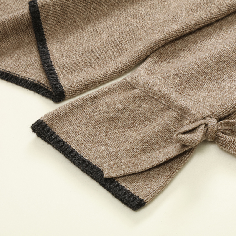 Automne hiver OEM usine personnalisé à manches longues col roulé cachemire mélangé femmes pull pull en tricot