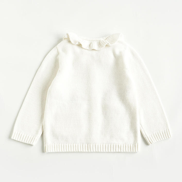 OEM personnalisé fille à manches longues hiver lapin tricot bouton Cardigan pull manteau pour enfants fille