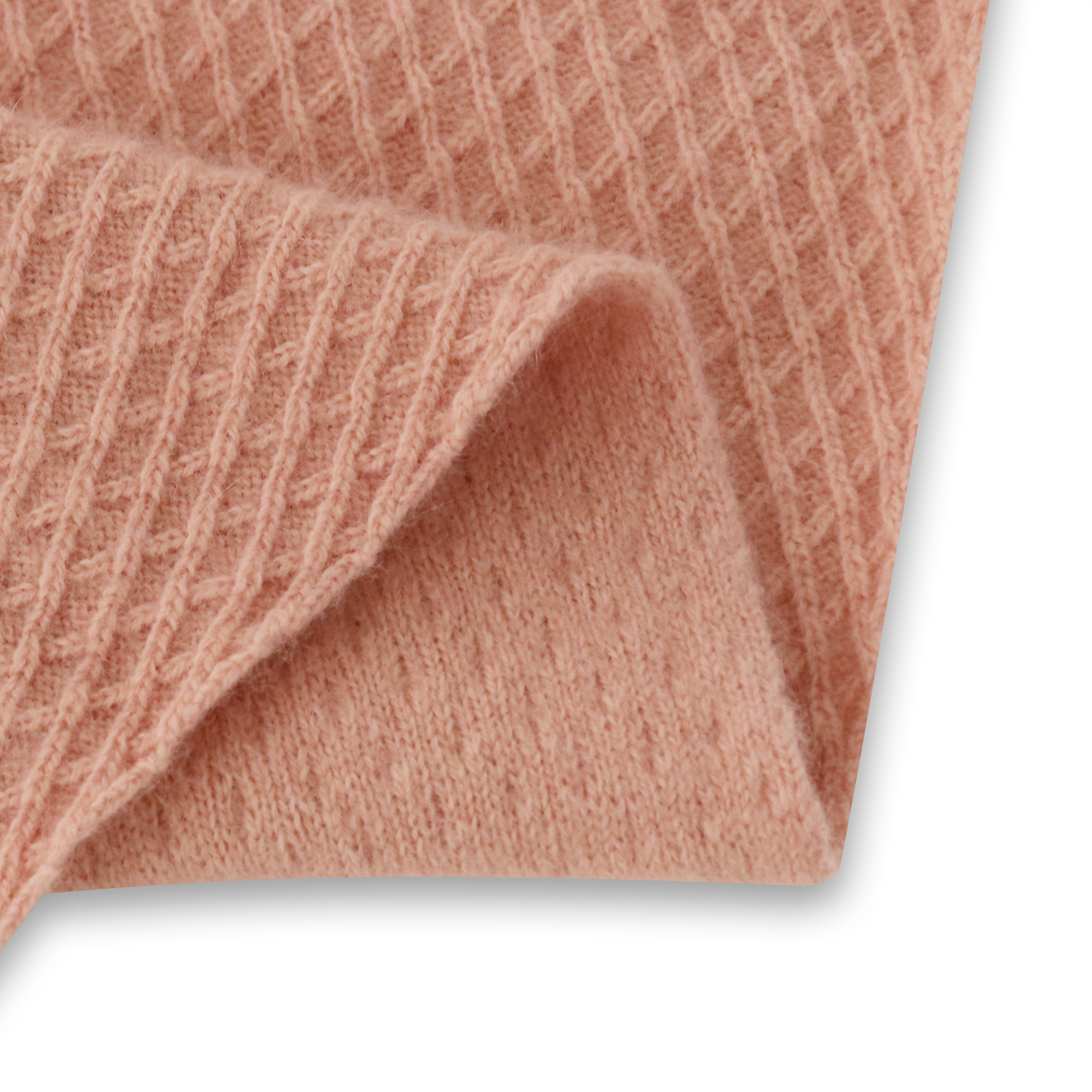 Automne hiver OEM usine personnalisé à manches longues rose lâche femmes pull robe pull en tricot