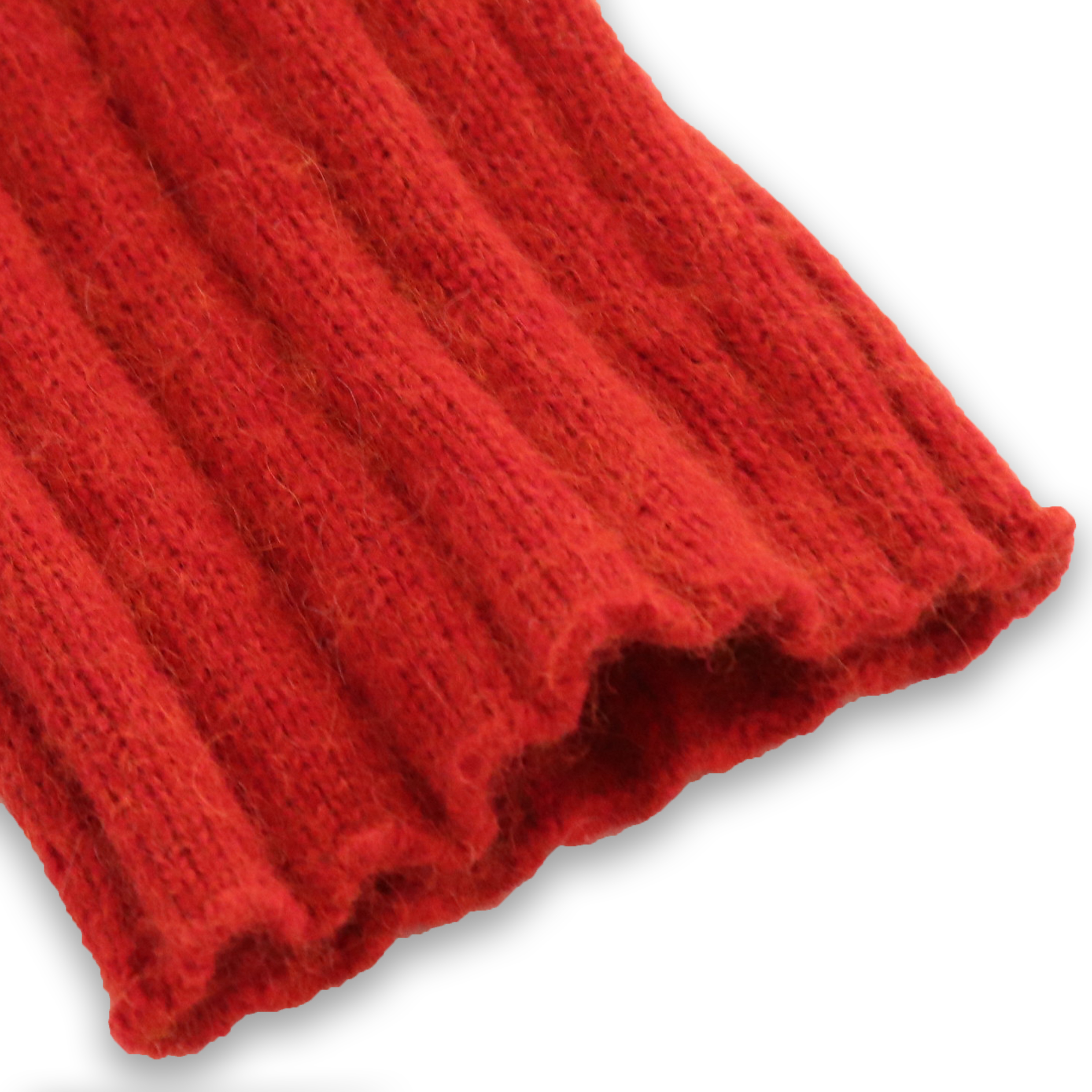 L'usine d'OEM d'hiver à manches longues rouge robe pull en tricot femmes lâches personnalisées