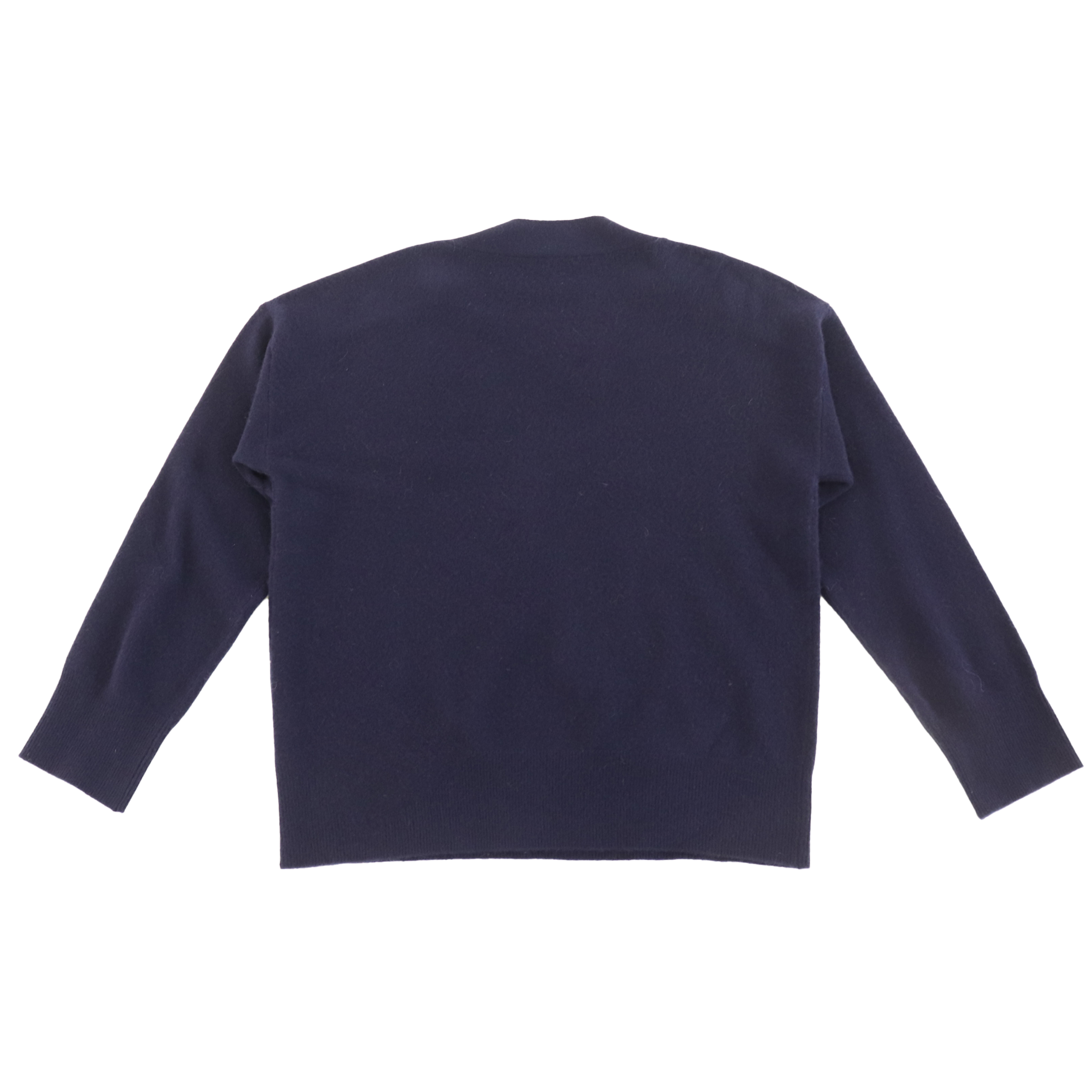 Automne Hiver OEM Usine Custom Navy Crewneck Button Long Sleeve Women Pull Pull en tricot