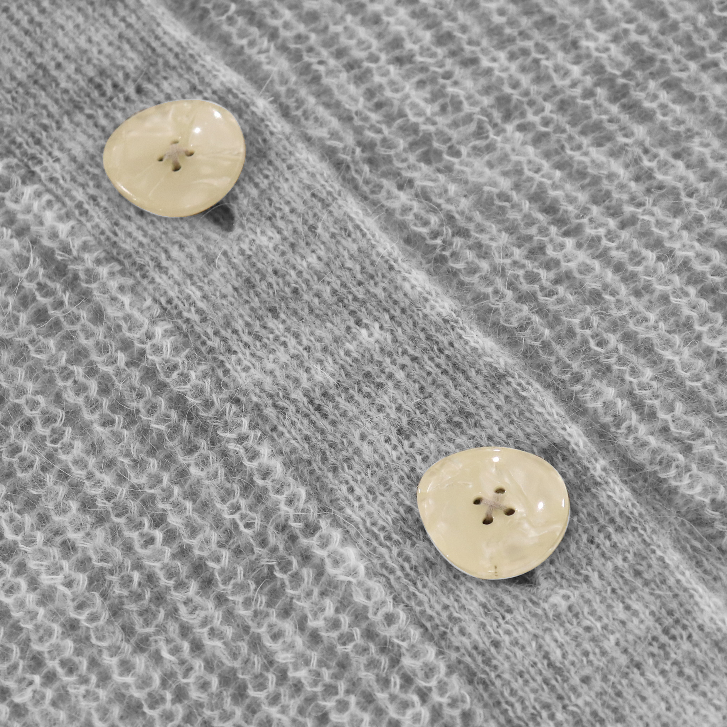 Haute qualité personnalisé hiver couleur unie à manches longues laine femmes poupée col tricot pull Cardigan