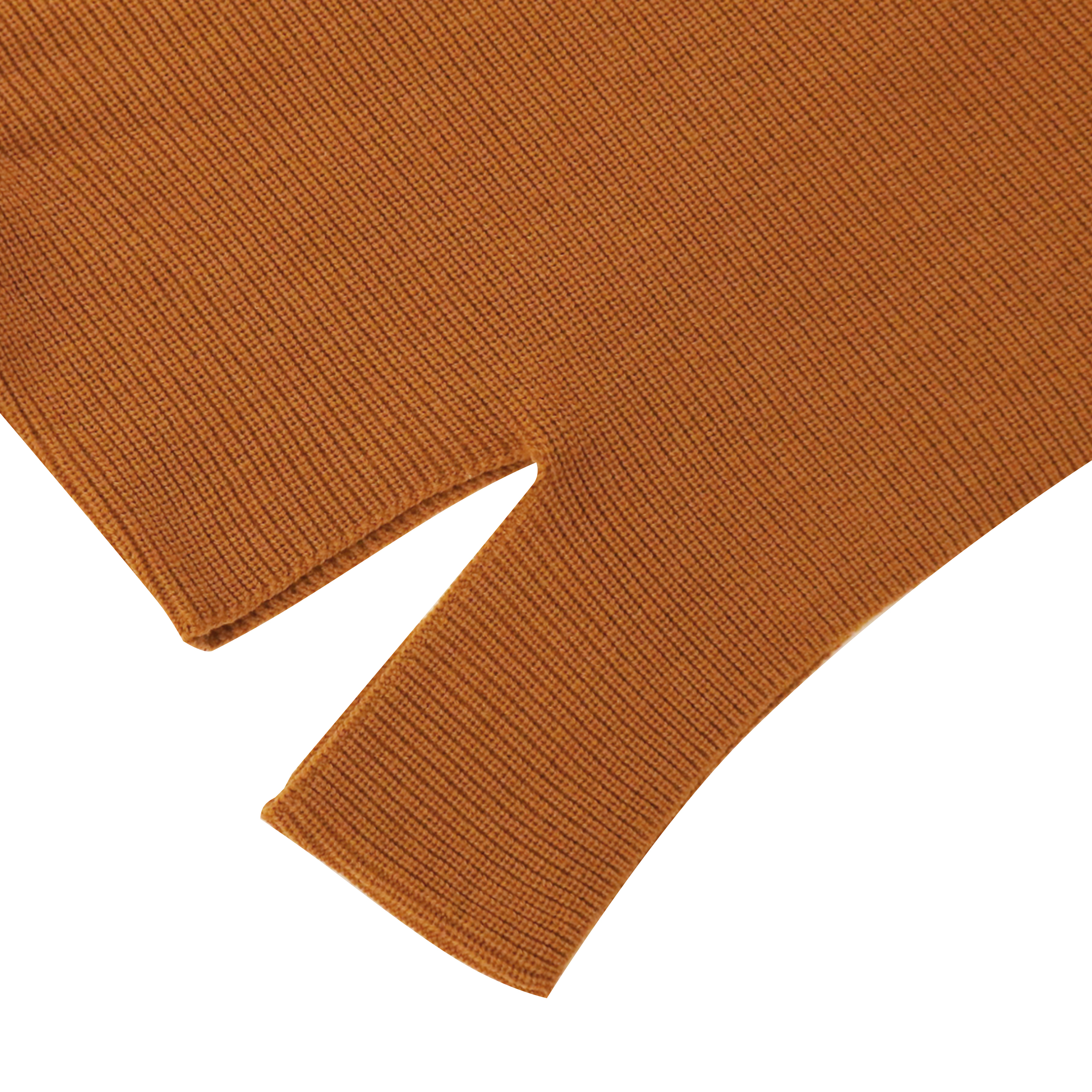 Automne hiver OEM fabricant personnalisé à manches longues col rond kaki femmes irrégulières pull pull en tricot