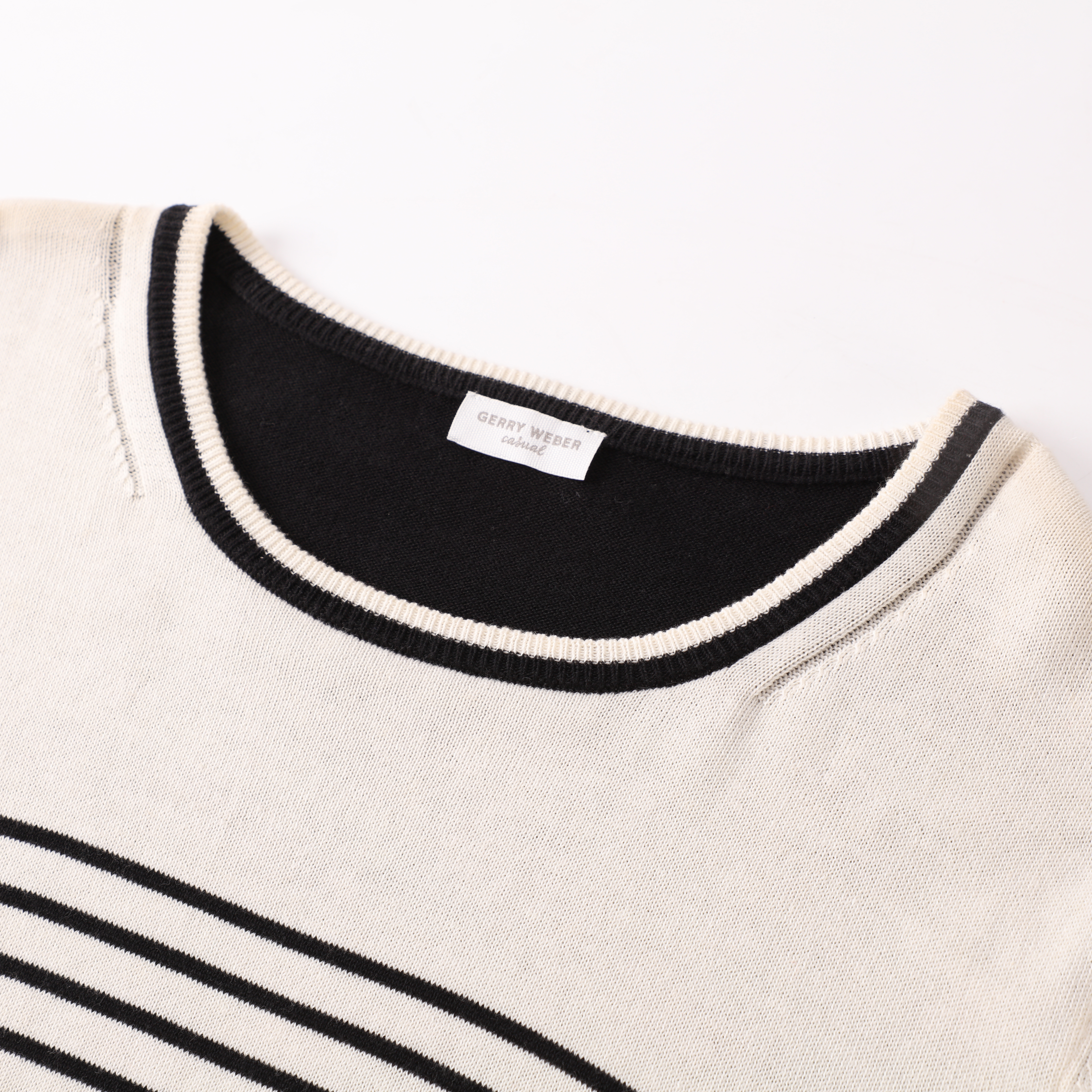 Automne Hiver Mode Personnalisée OEM Rayé À Manches Longues Femmes Dames Pull Pull En Tricot