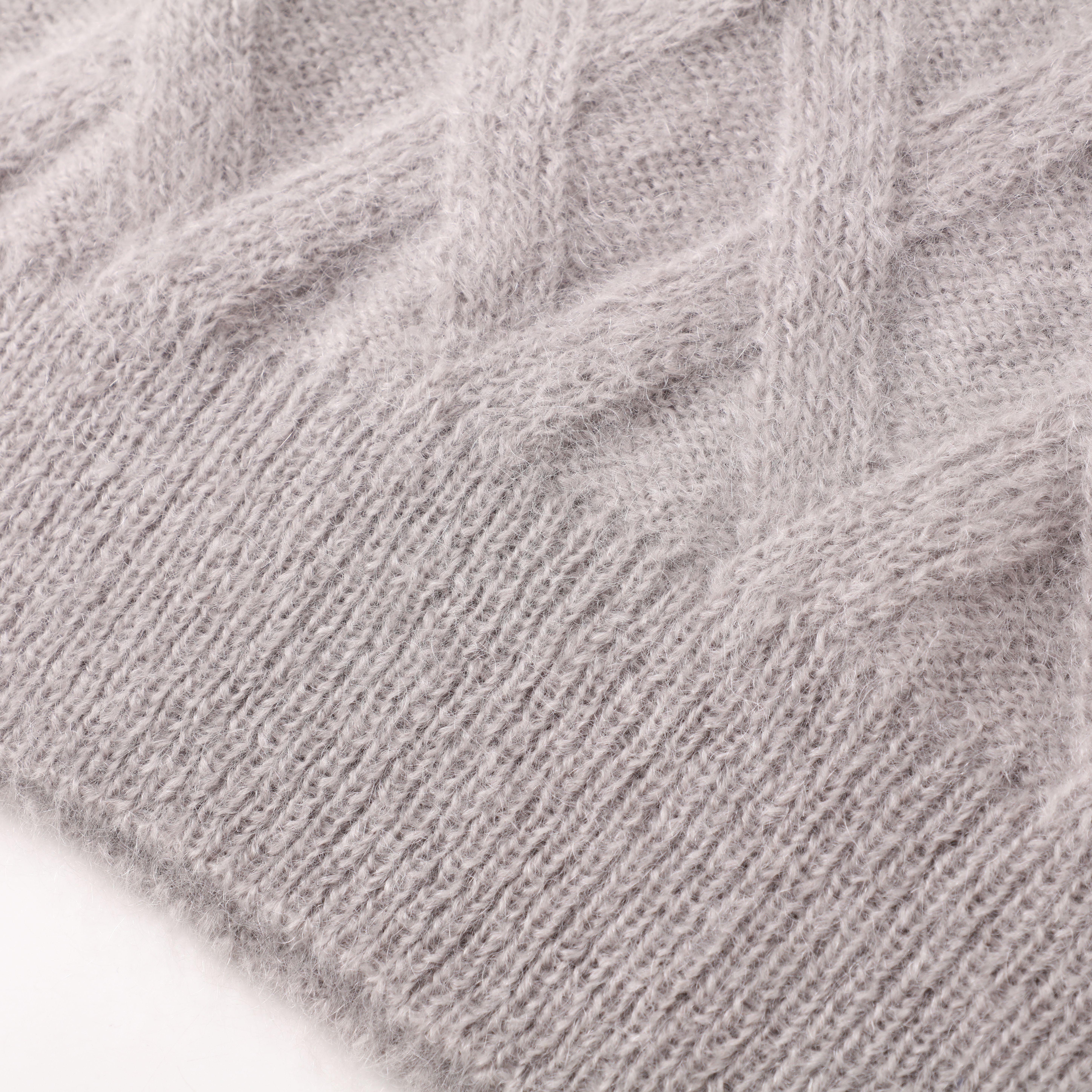 Automne Hiver OEM Usine De Mode Nouveau Personnalisé À Manches Longues En Laine Col En V Gris Femmes Pull Pull En Tricot