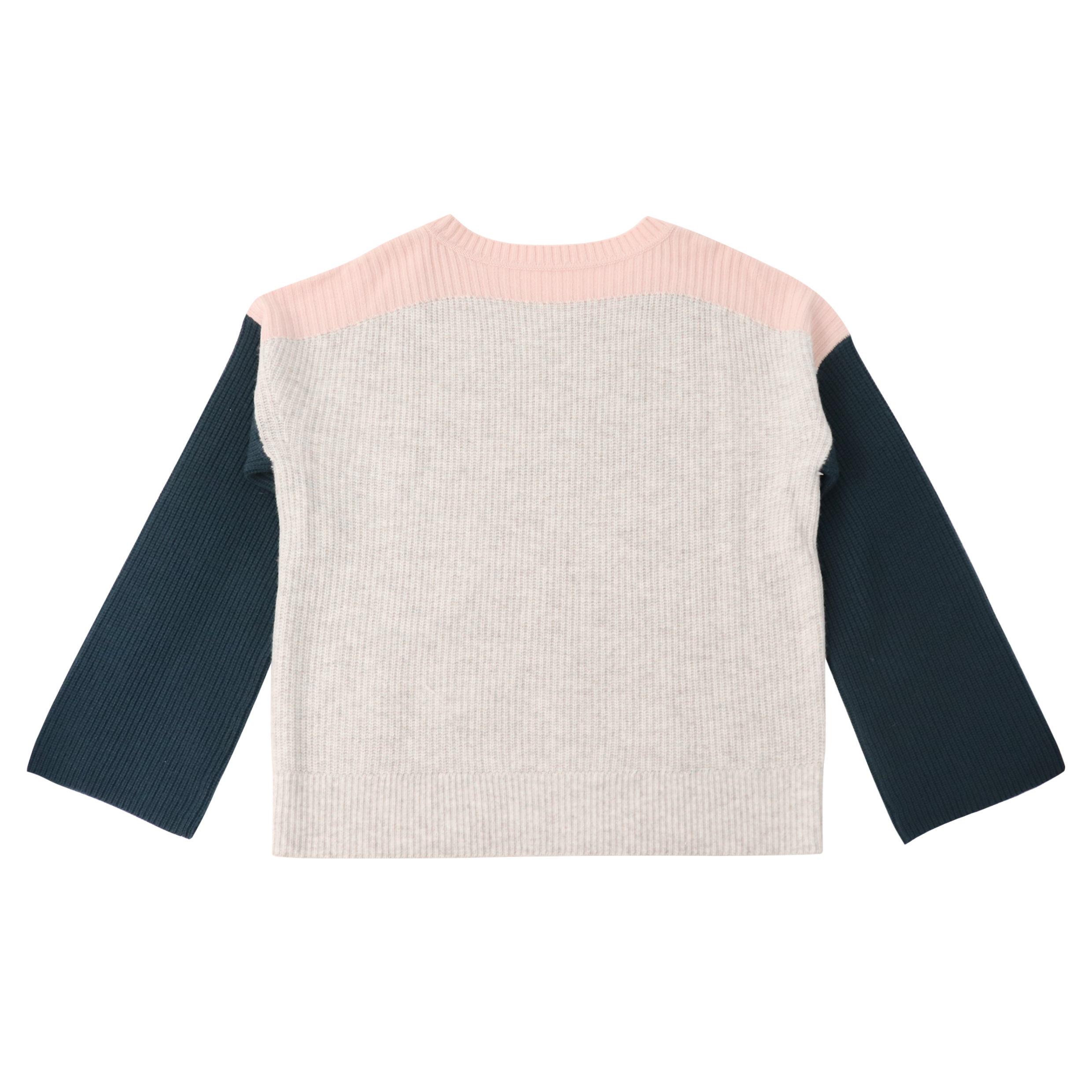 Automne hiver OEM usine personnalisé à manches longues couleur contrastée cachemire femmes pull pull en tricot