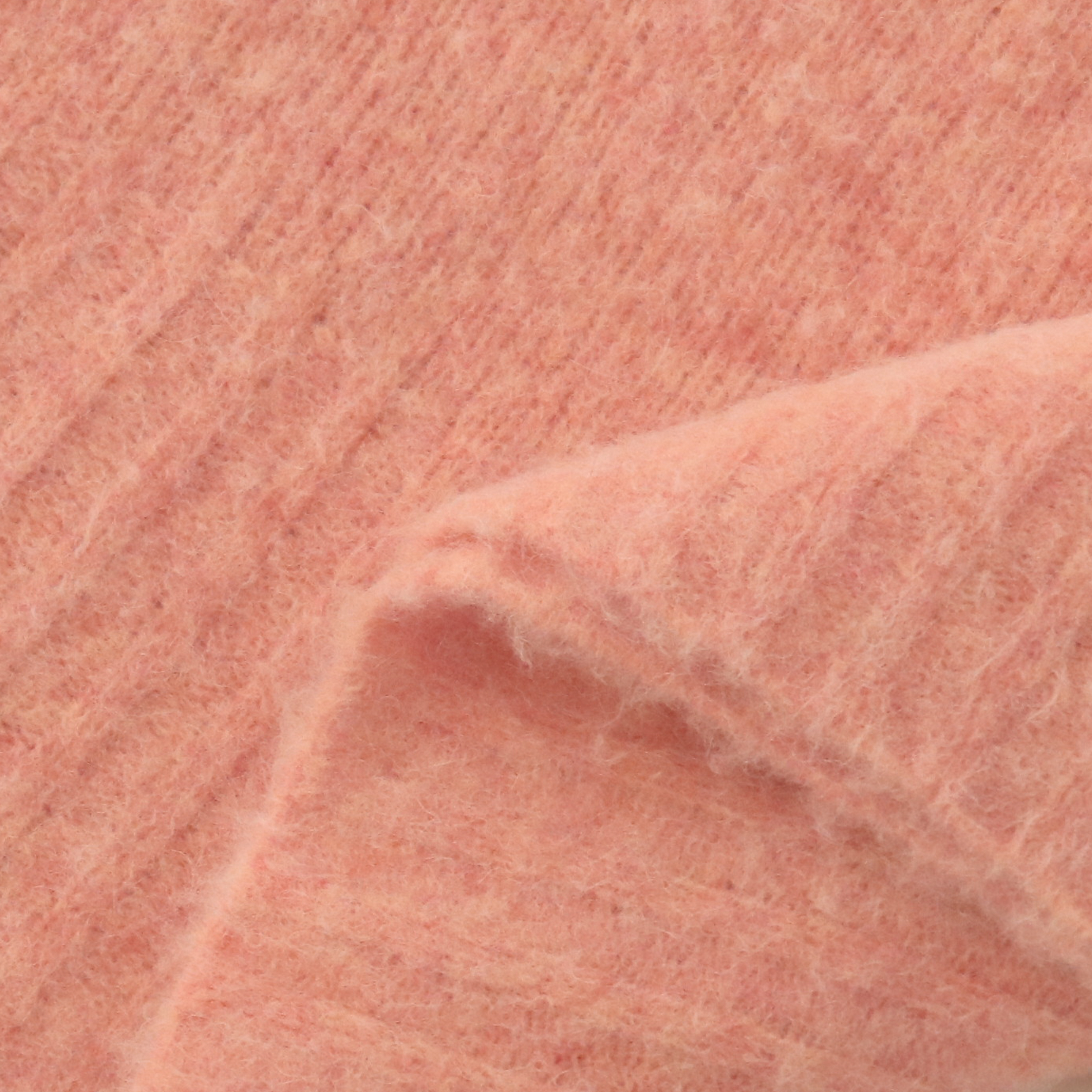 Automne hiver OEM usine personnalisé rose à manches longues col rond femmes pull pull en tricot