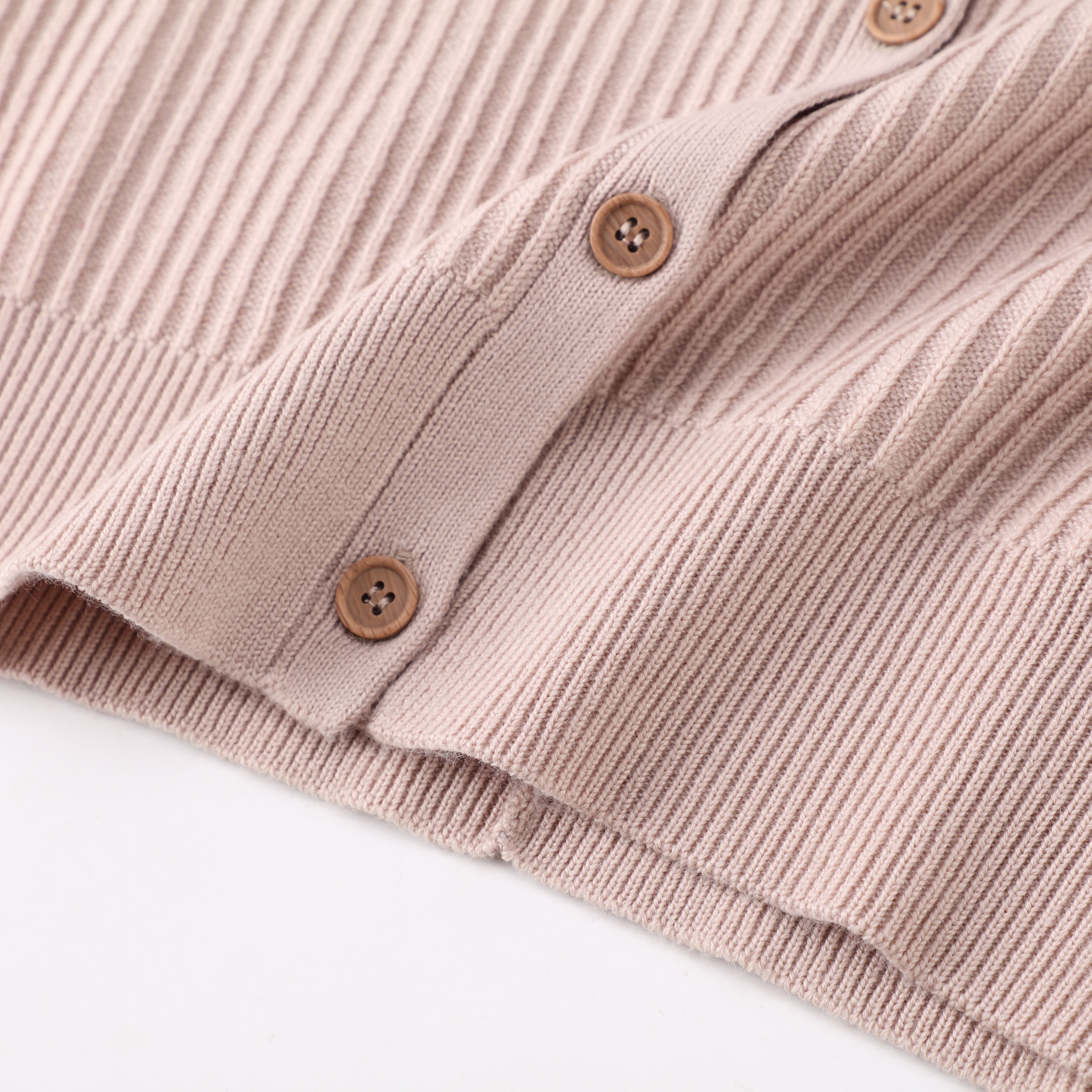 Printemps automne OEM personnalisé rose à manches longues coton col en V femmes haut tricot pull Cardigan