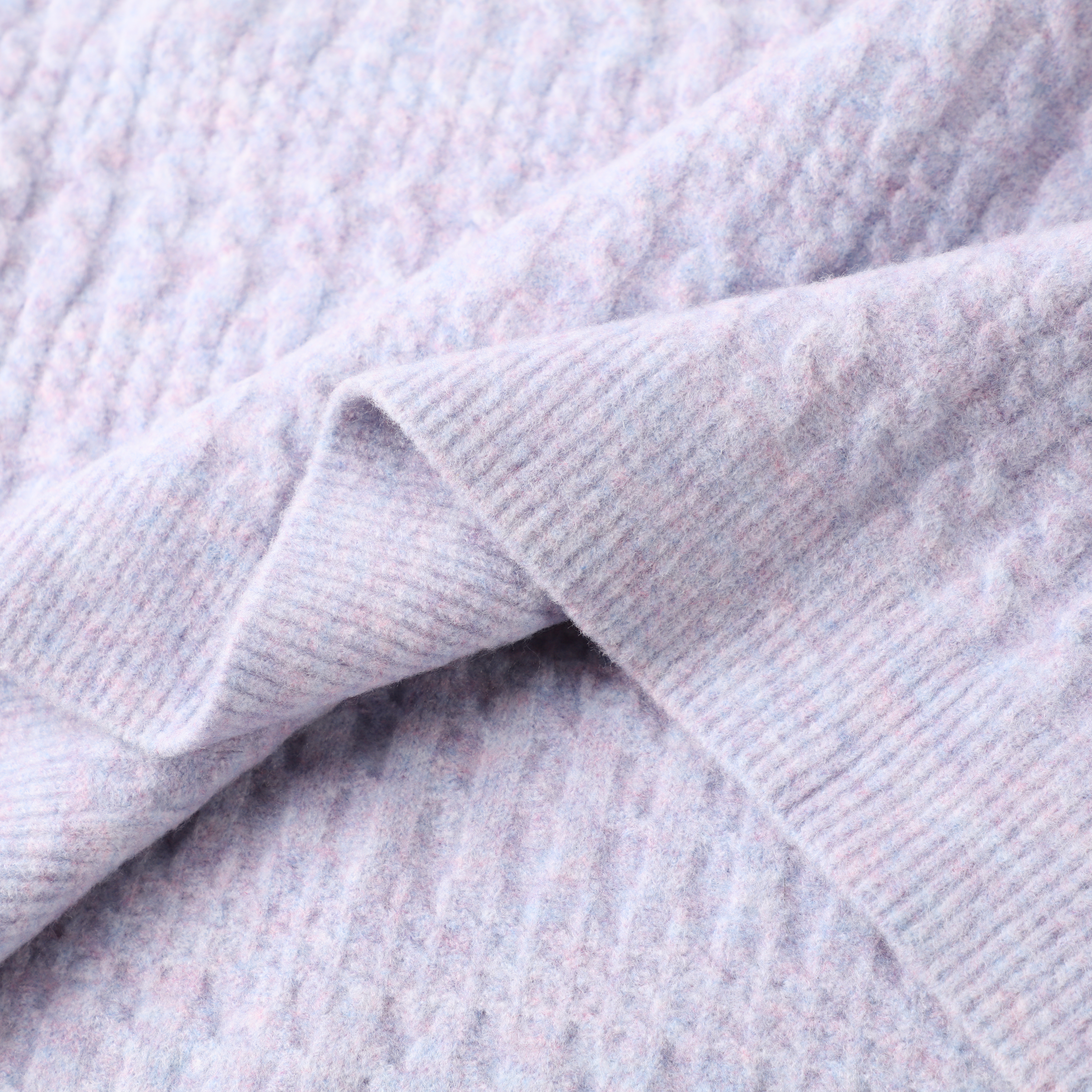 Automne hiver OEM personnalisé violet clair à manches longues chaud femmes dames pull pull en tricot