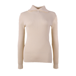 OEM Femmes personnalisées d'automne hiver beige à manches longues à manches longues à manches longues à manches longues