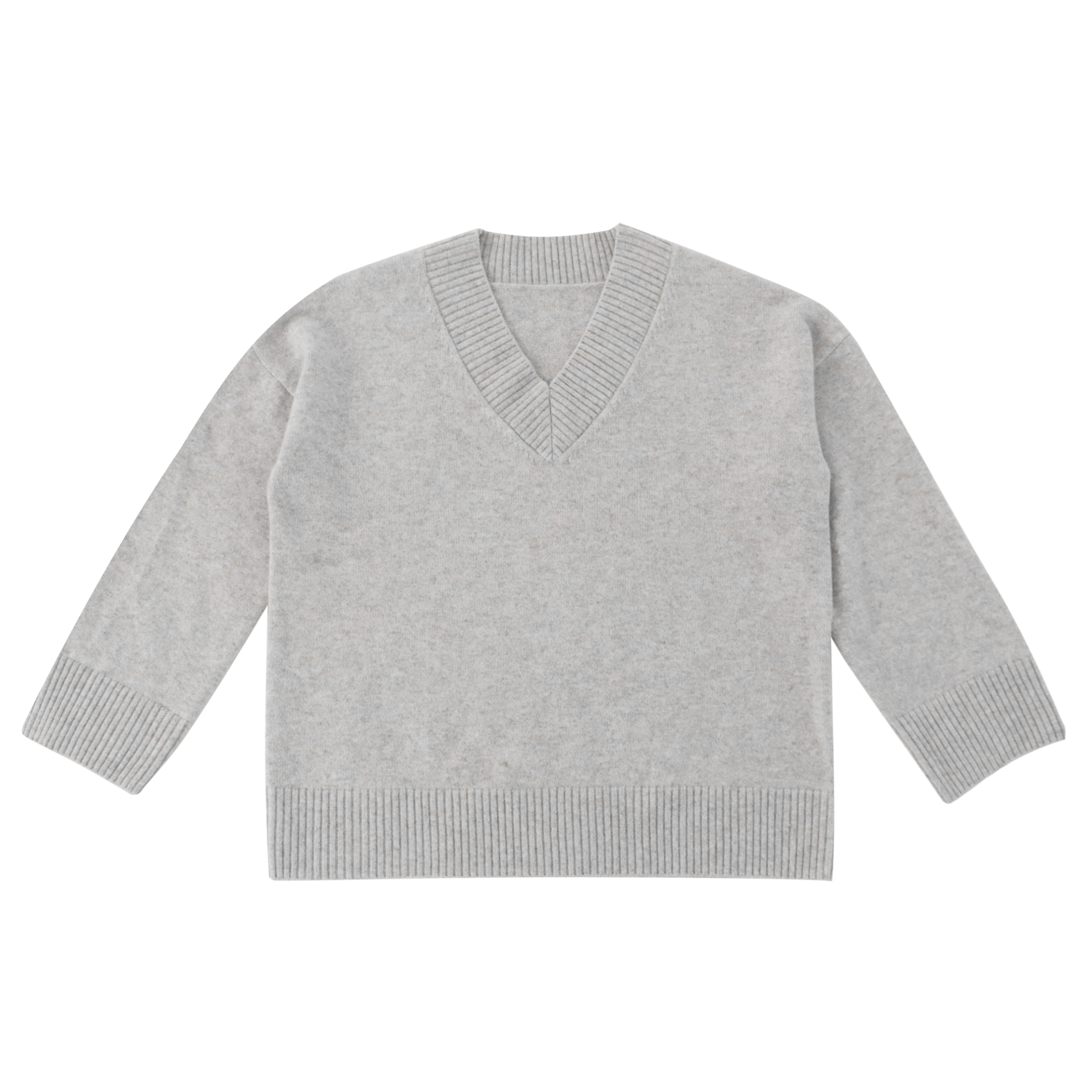 Automne hiver OEM usine personnalisée à manches longues gris 100% cachemire femmes pull pull en tricot