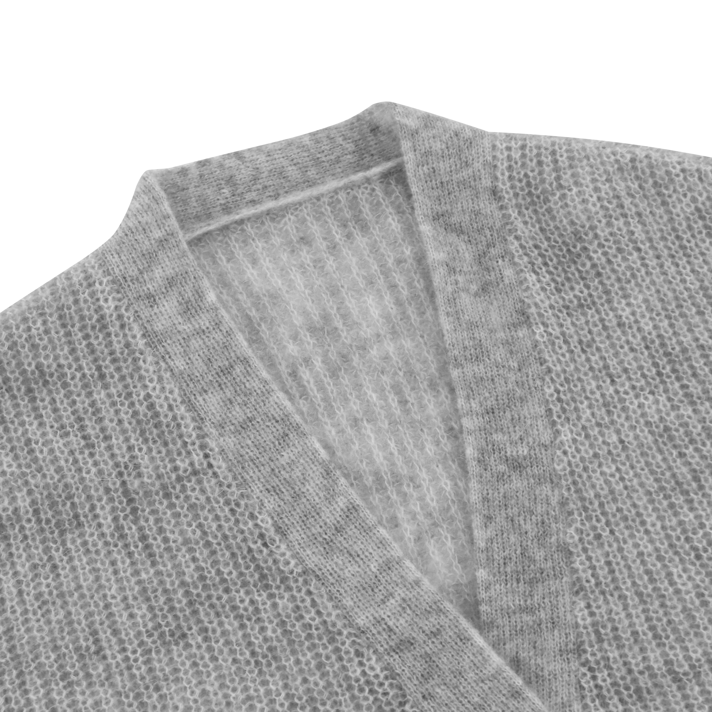 Haute qualité personnalisé hiver couleur unie à manches longues laine femmes poupée col tricot pull Cardigan