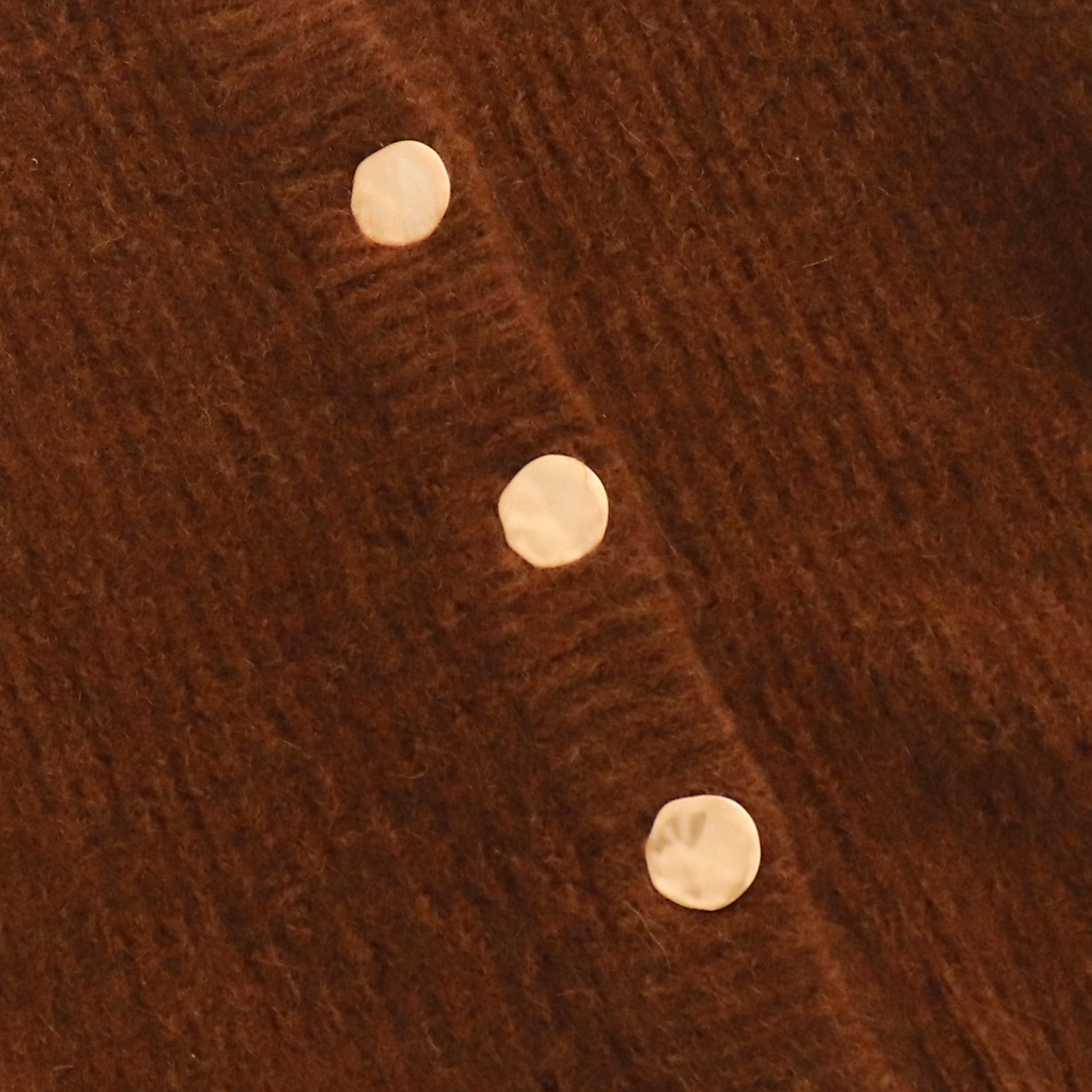 Automne Hiver OEM Solide Marron Solide Laine À Manches Longues Femmes Top Cardigan Pull En Tricot