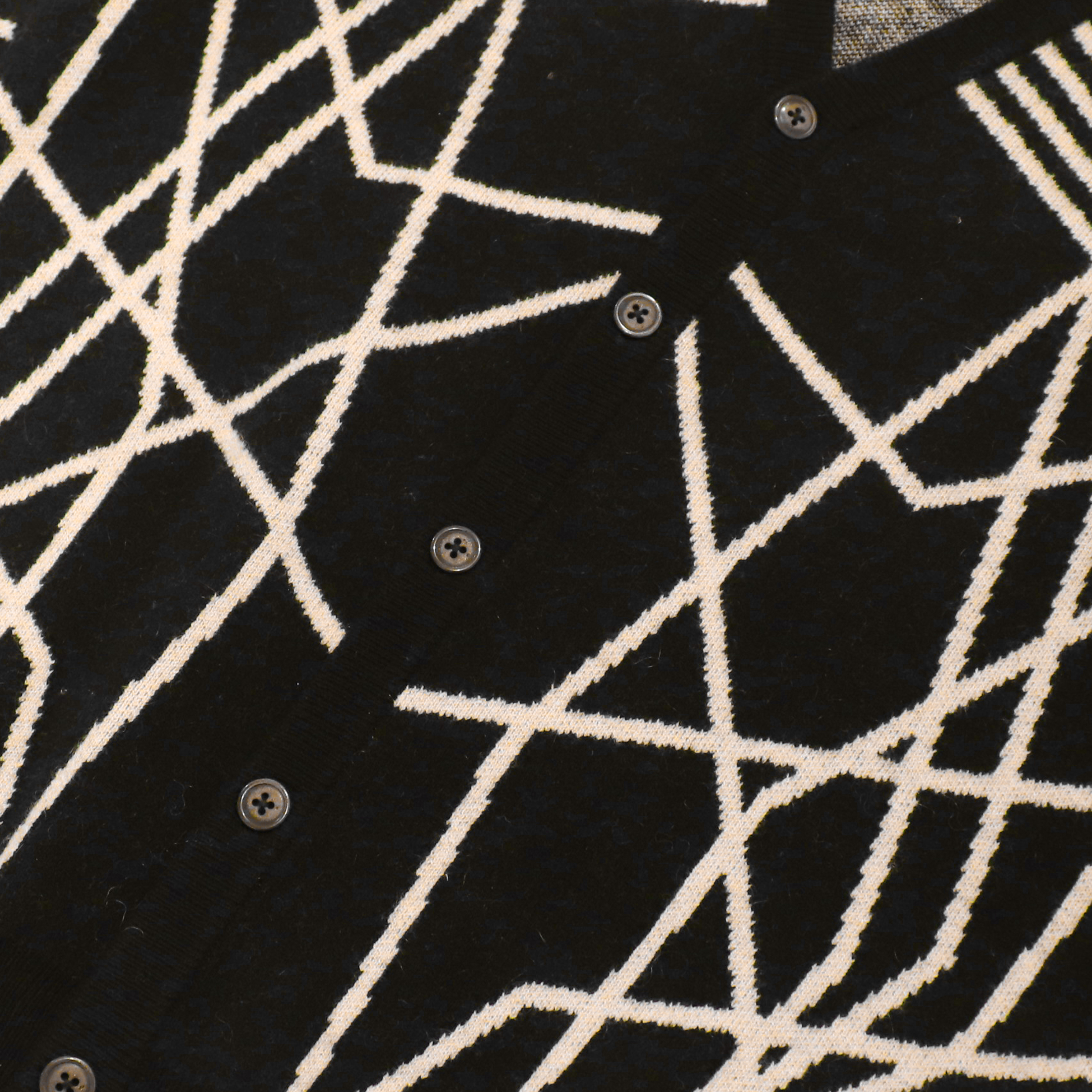 OEM Custom Black Print Long Sleeve Wool Women Ladies Knit Sweater Coat Cardigan