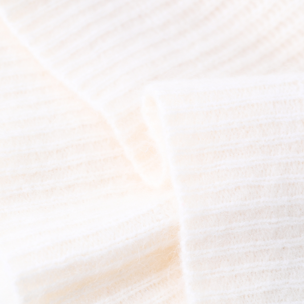 OEM Custom Women's Automn Winter Winterwear Soft Long Long Sleeve beige Tripped Pullover Pullat