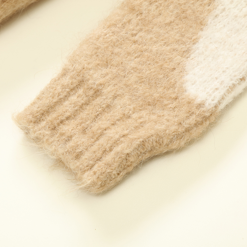 Automne Hiver OEM Factory Custom Wool Long Sleeve Women Pull Knit Jacquard Pull 