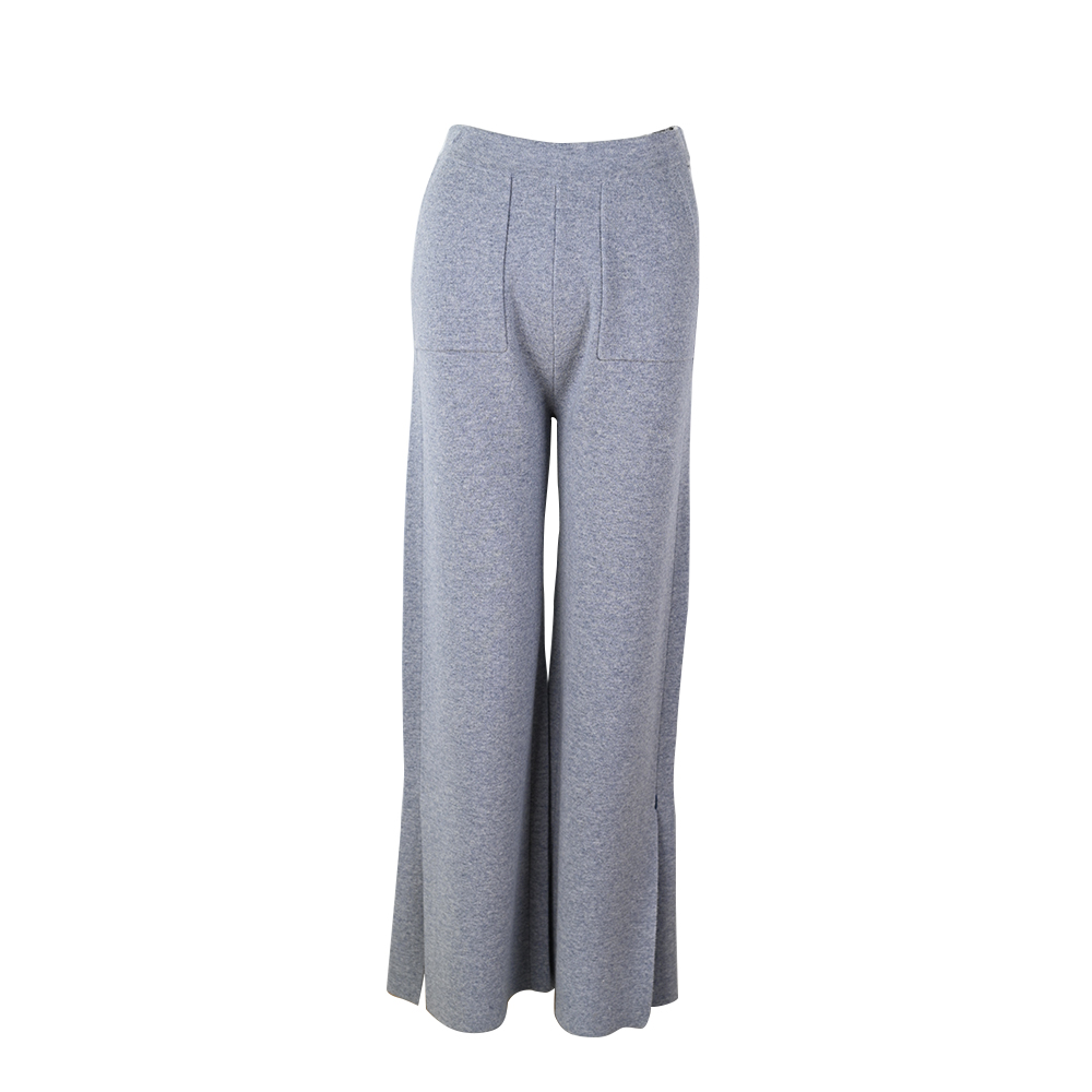 OEM personnalisé de haute qualité automne hiver concepteur de laine femmes dames tricot pantalons longs à jambes larges