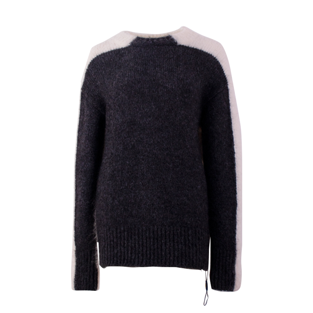 OEM Custom Women's Automn Wincm Winter Long manche de couleur Blocking Tri Treed Pullover Pullat