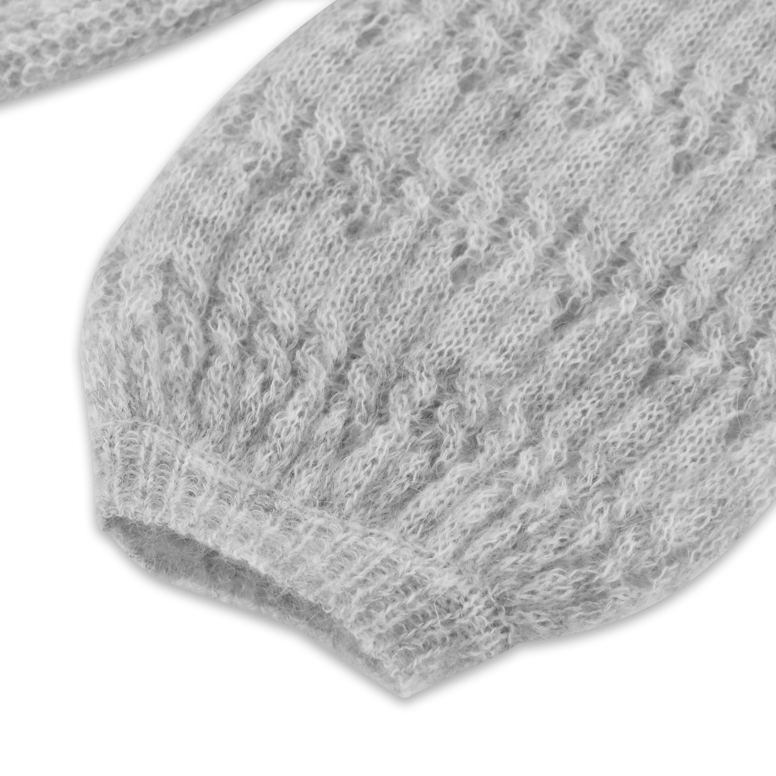 Haute qualité personnalisé hiver couleur unie à manches longues laine femmes poupée col tricot pull Cardigan