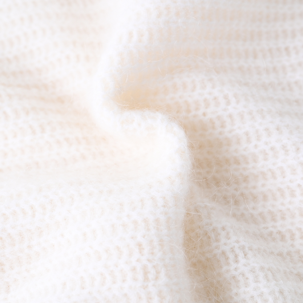 OEM Custom Women's Automn Winter Winterwear Soft Long Long Sleeve beige Tripped Pullover Pullat