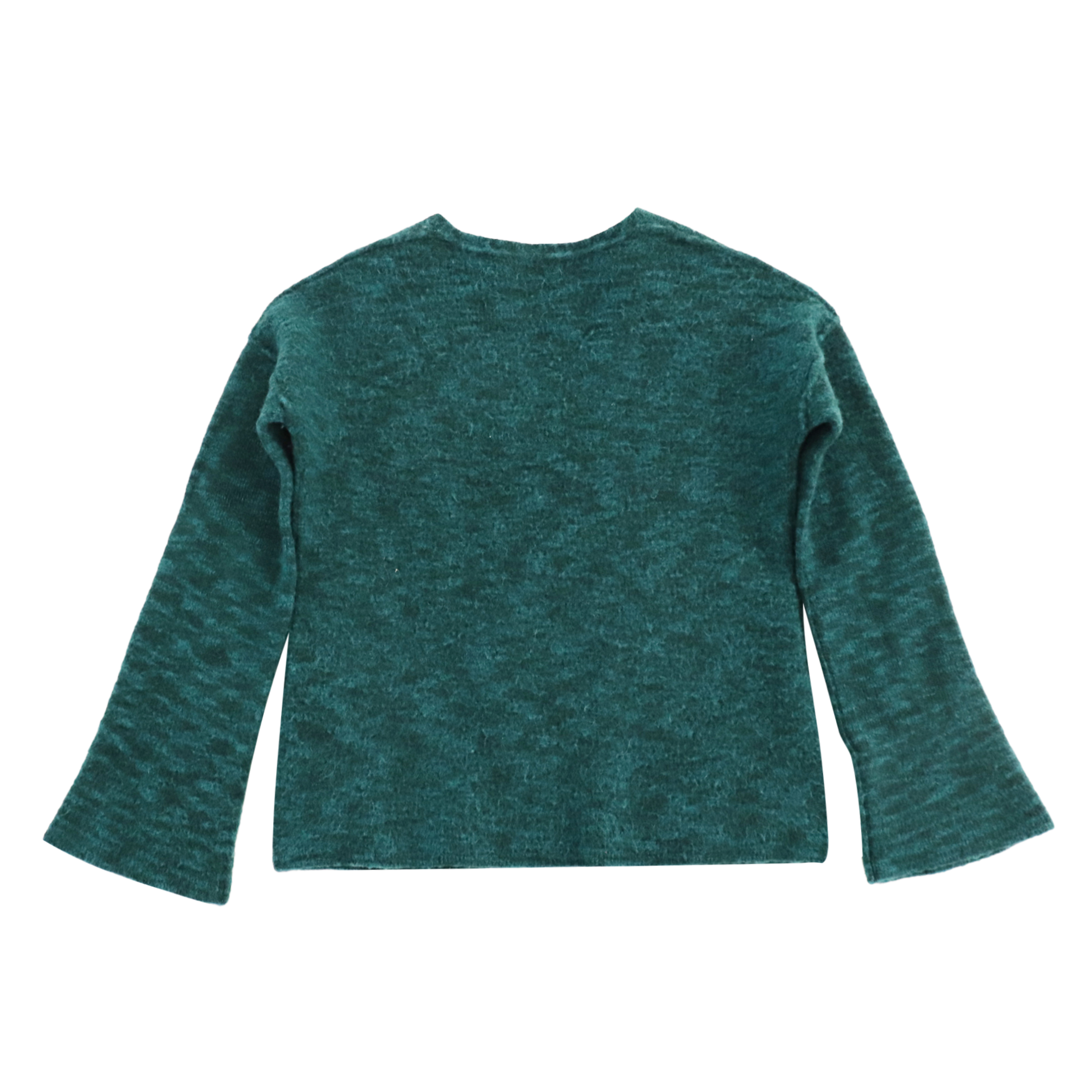 Automne hiver OEM personnalisé à manches longues vert 100 % laine femmes pull pull en tricot