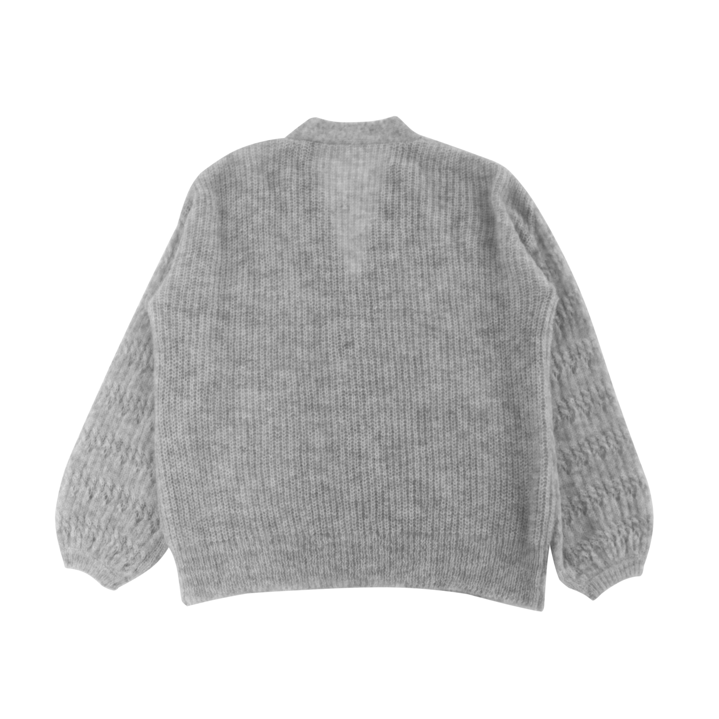 Haute qualité personnalisé hiver couleur unie à manches longues laine femmes poupée col tricot pull Cardigan
