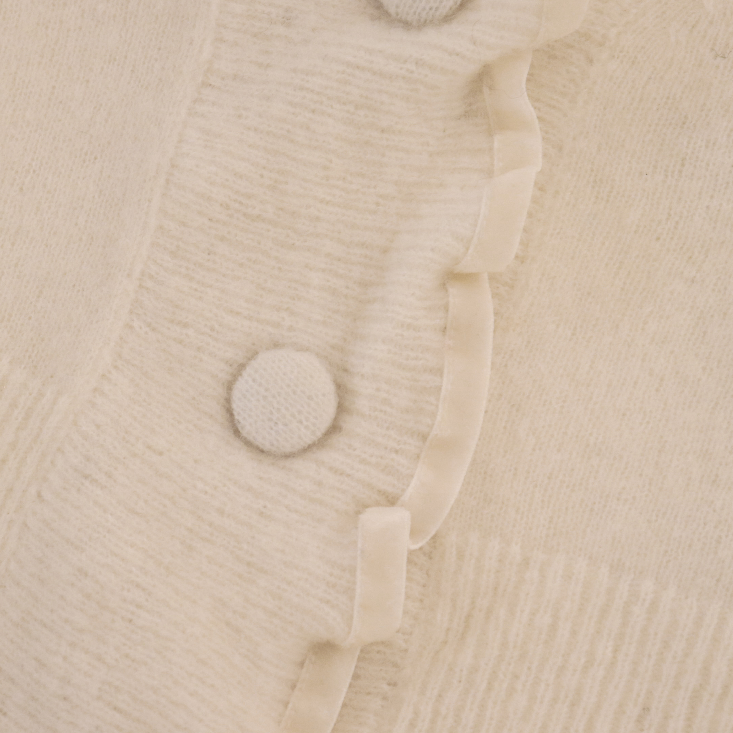 OEM Factory Custom White Leaf Sleeves Women Ladies Cardigan court en tricot