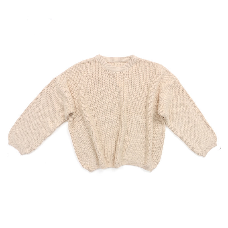 OEM coton personnalisé tricoté hiver Crewneck tricot pull bébé pull pour les enfants