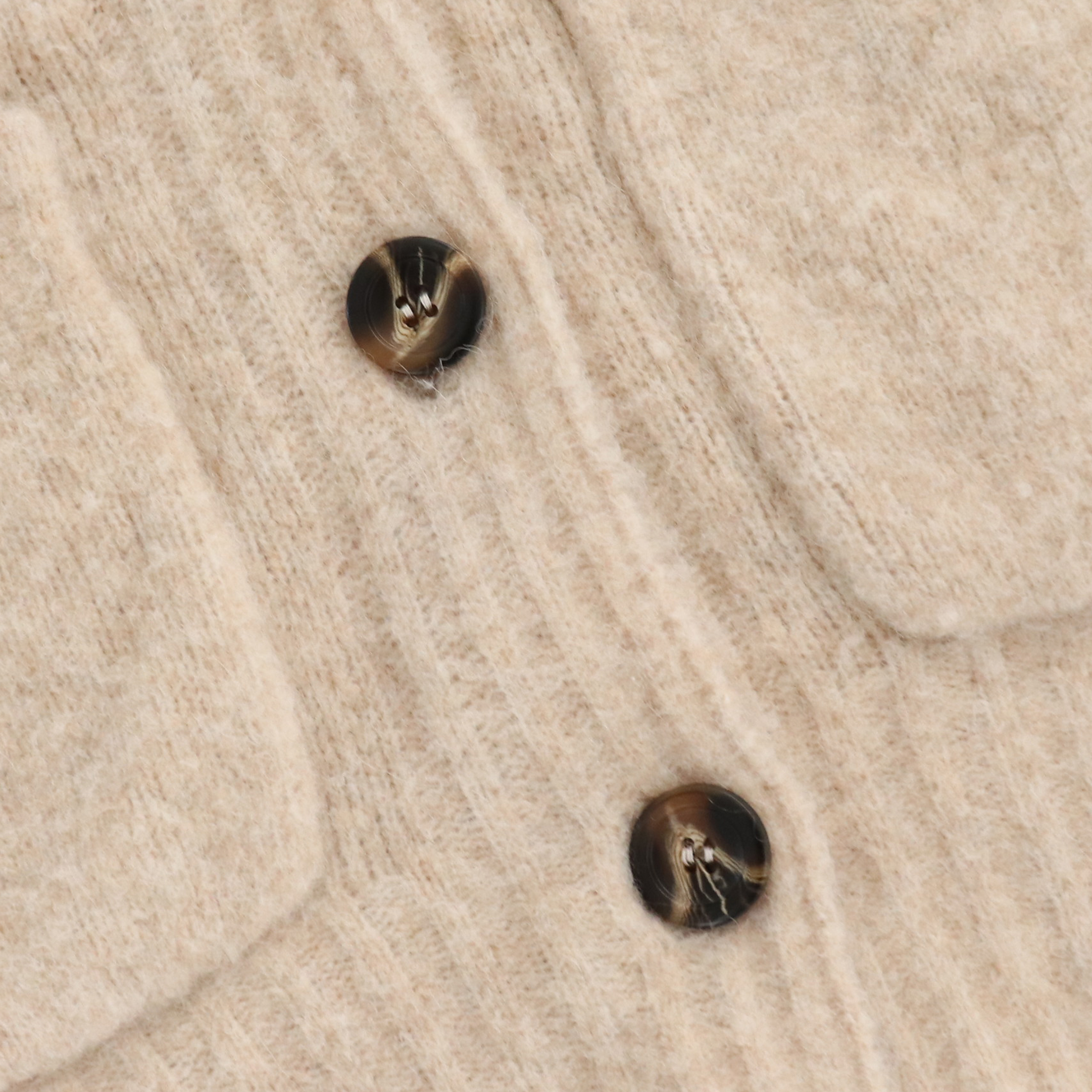 Automne Hiver Personnalisé Beige À Manches Longues Col En V Femmes Pull Pull En Tricot Avec Poche