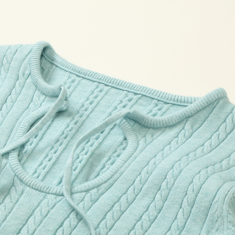 Automne hiver OEM usine personnalisée à manches longues femmes pull en tricot pull câble modèle robe en tricot