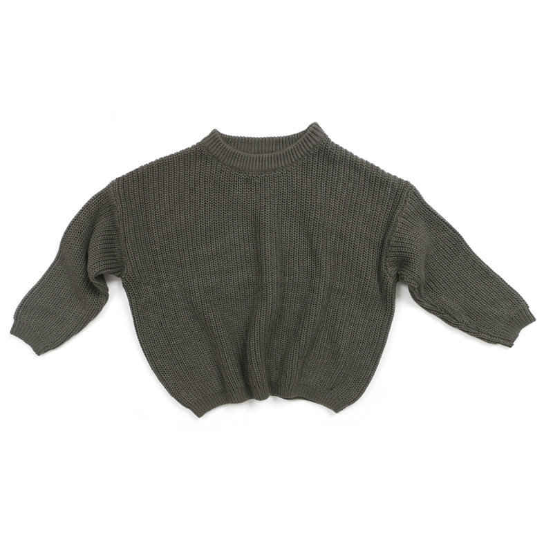 OEM coton personnalisé tricoté hiver Crewneck tricot pull bébé pull pour les enfants