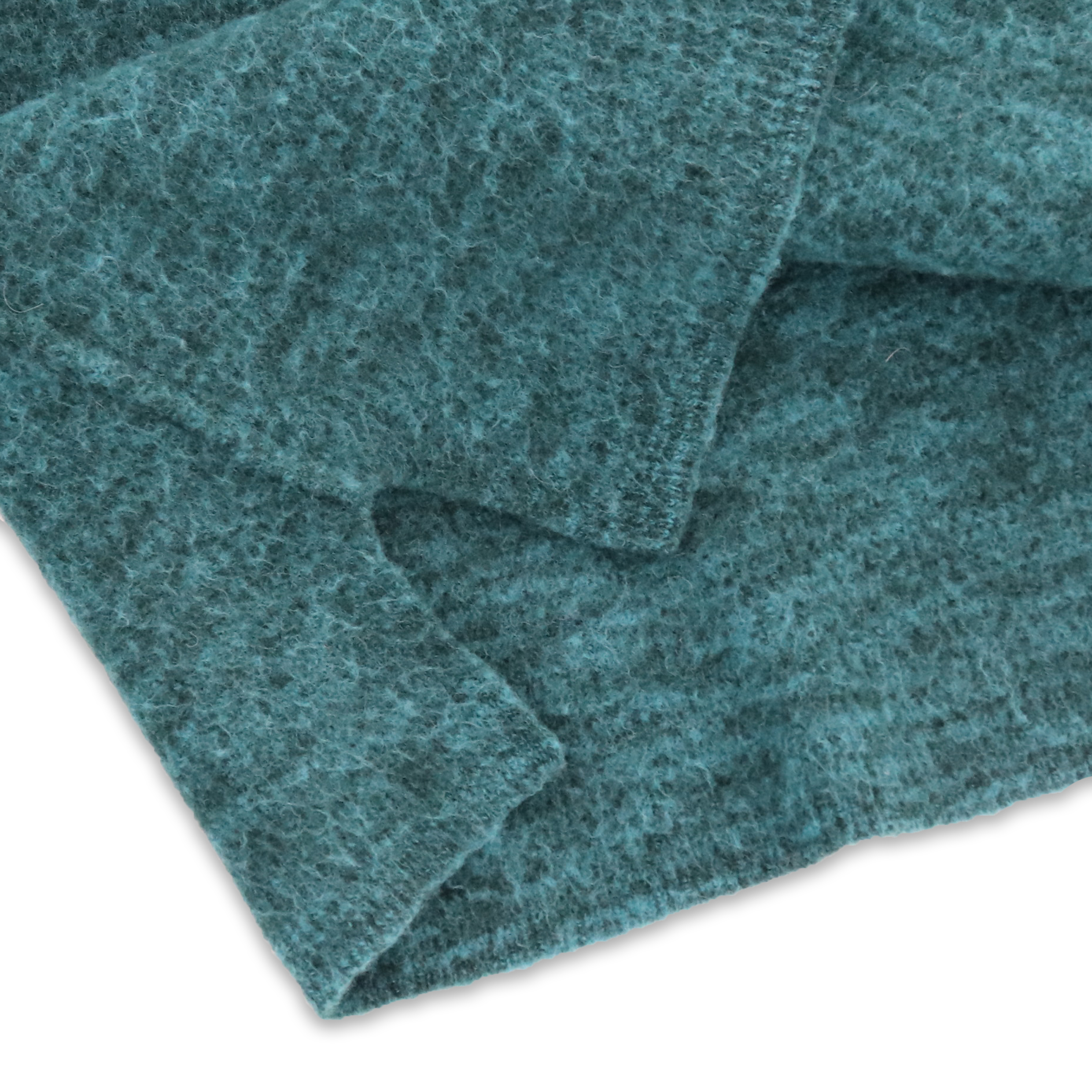 Automne hiver OEM personnalisé à manches longues vert 100 % laine femmes pull pull en tricot