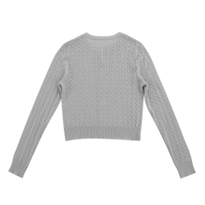 Cardigan de manteau de pull en tricot pour femme en laine à manches longues solide de printemps personnalisé