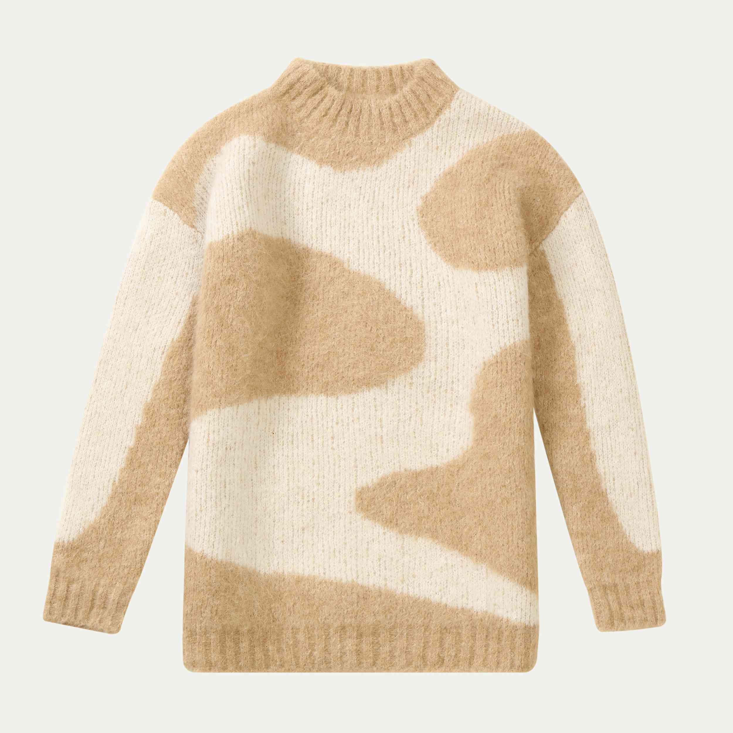 Automne Hiver OEM Factory Custom Wool Long Sleeve Women Pull Knit Jacquard Pull 