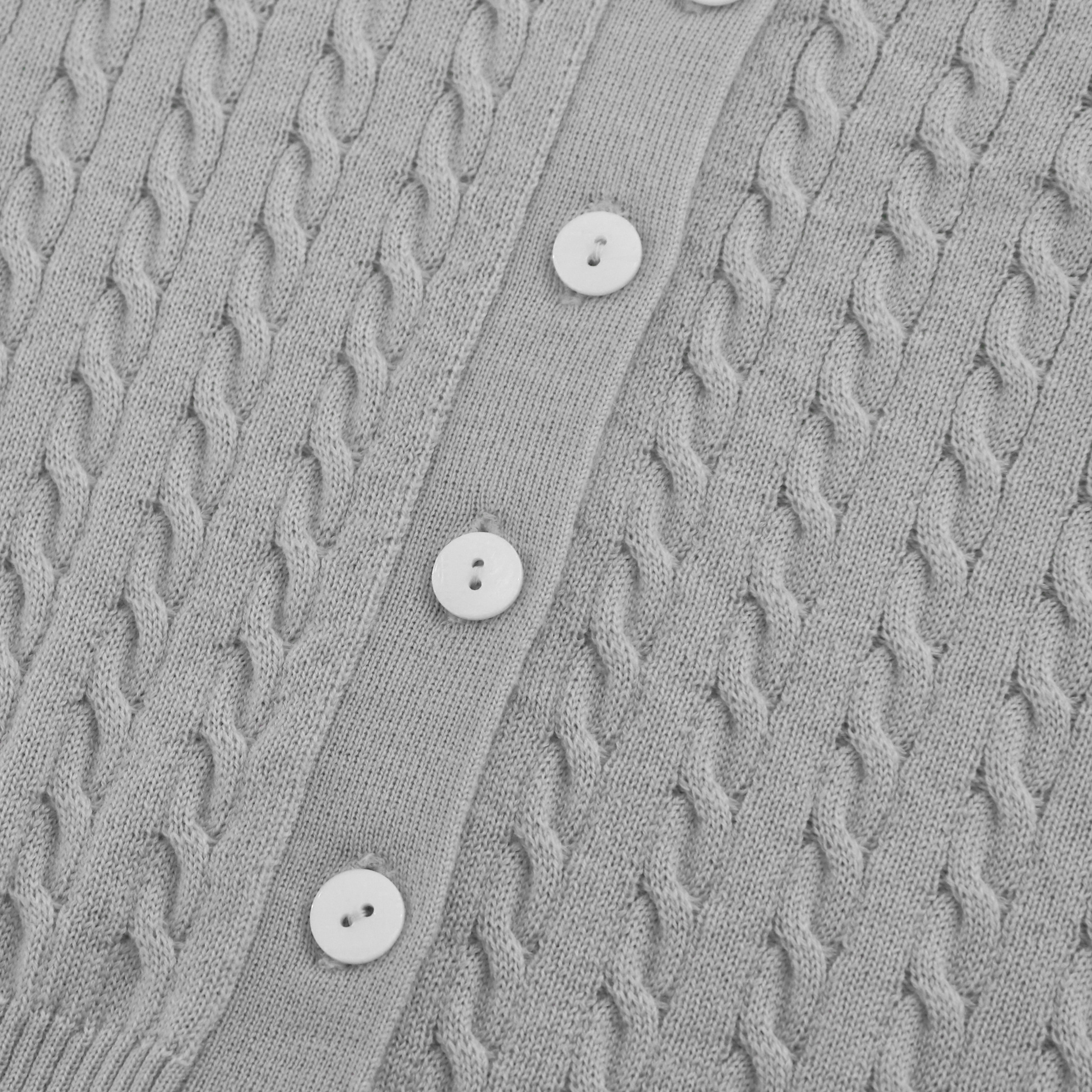 Cardigan de manteau de pull en tricot pour femme en laine à manches longues solide de printemps personnalisé