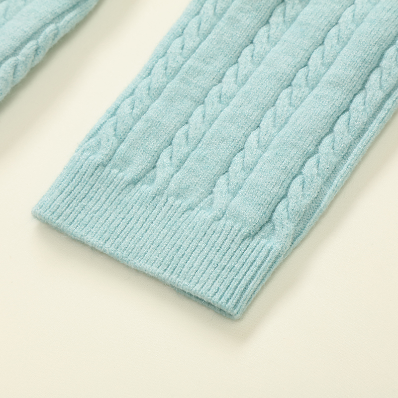 Automne hiver OEM usine personnalisée à manches longues femmes pull en tricot pull câble modèle robe en tricot