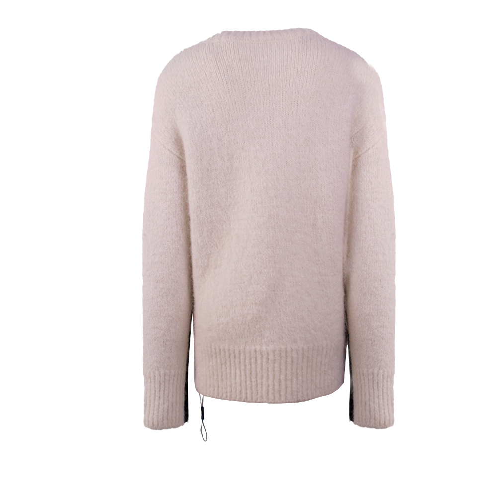 OEM Custom Women's Automn Wincm Winter Long manche de couleur Blocking Tri Treed Pullover Pullat