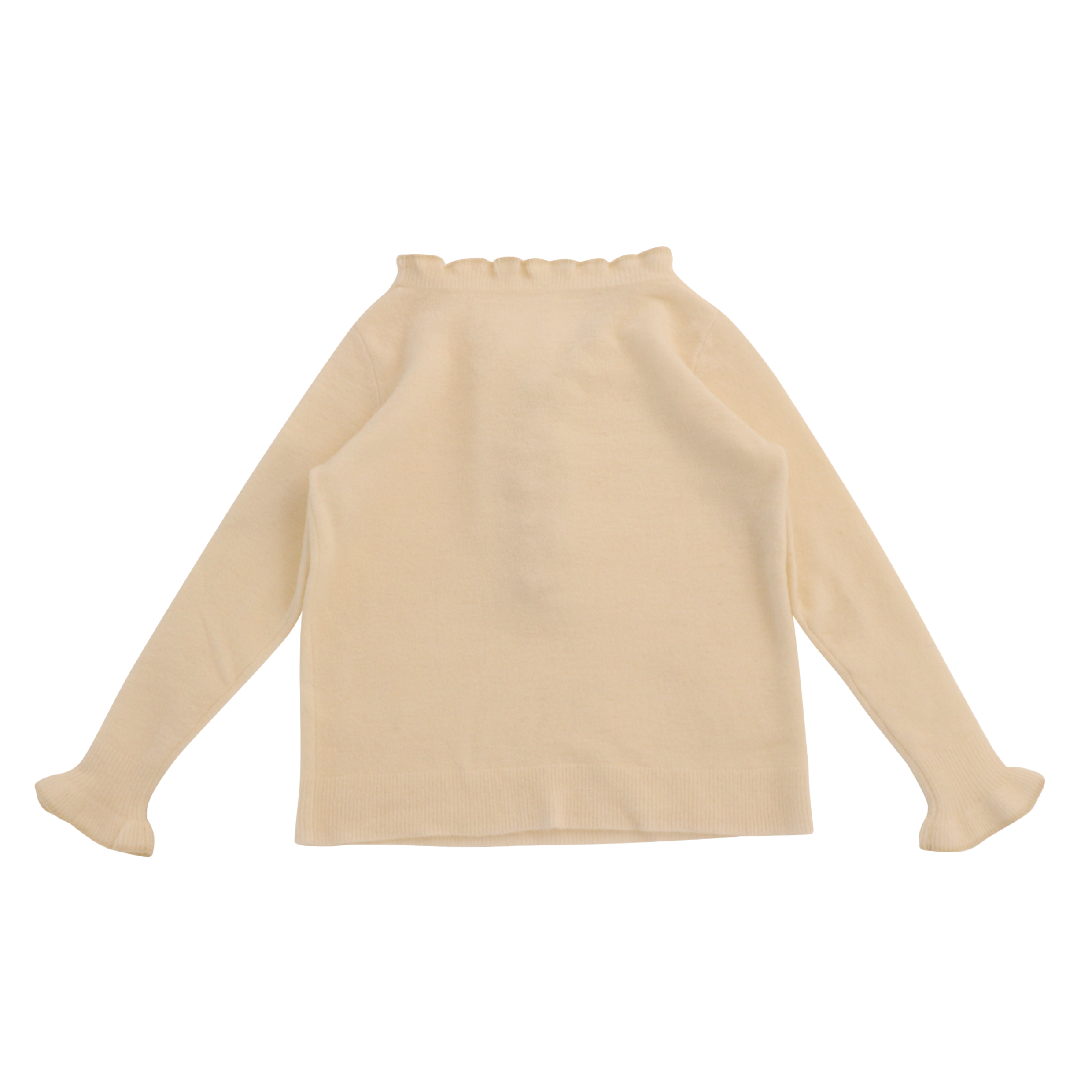 Automne Hiver OEM Factory Custom Long Sleeve Button Ruffles Women Pullover Knit Sweater