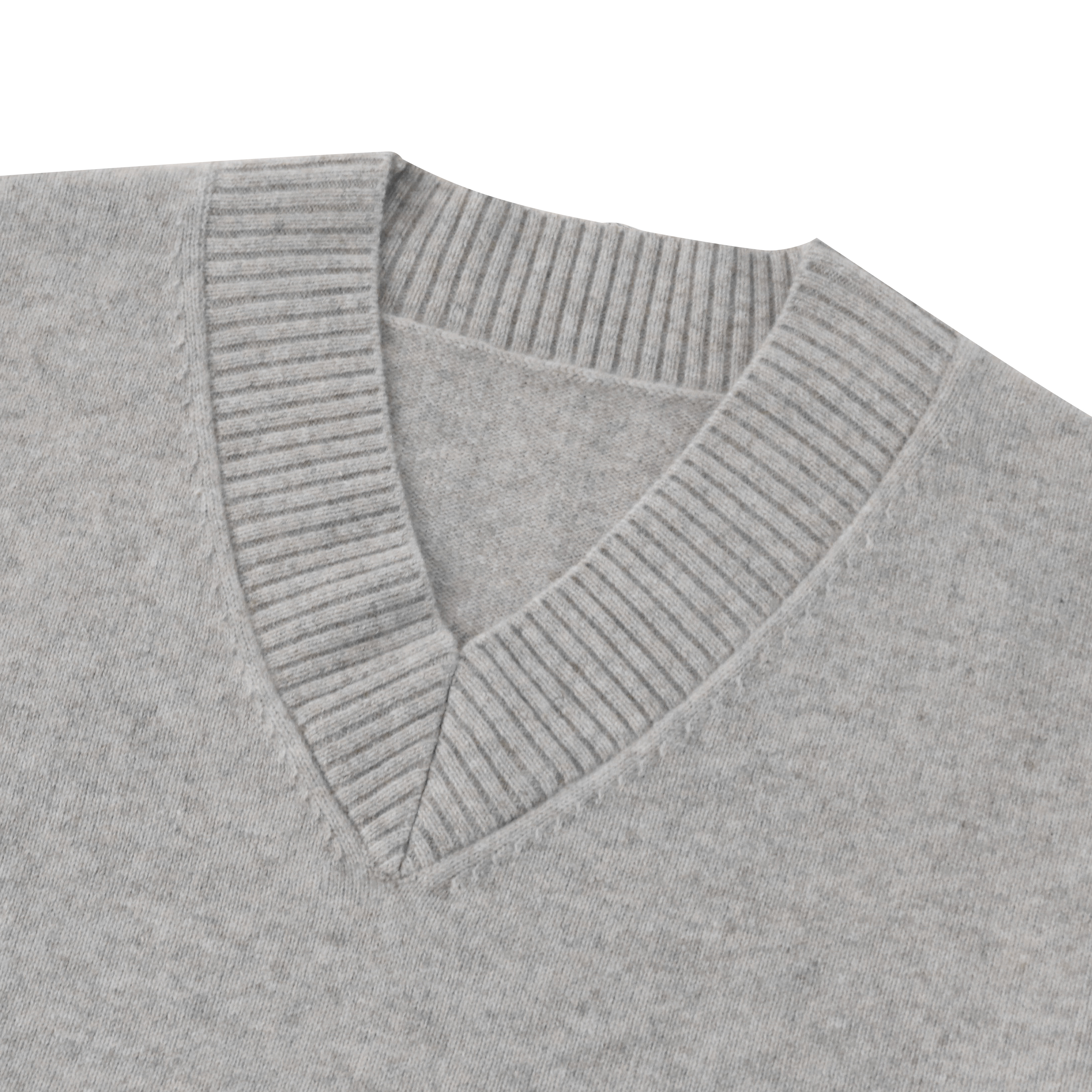 Automne hiver OEM usine personnalisée à manches longues gris 100% cachemire femmes pull pull en tricot