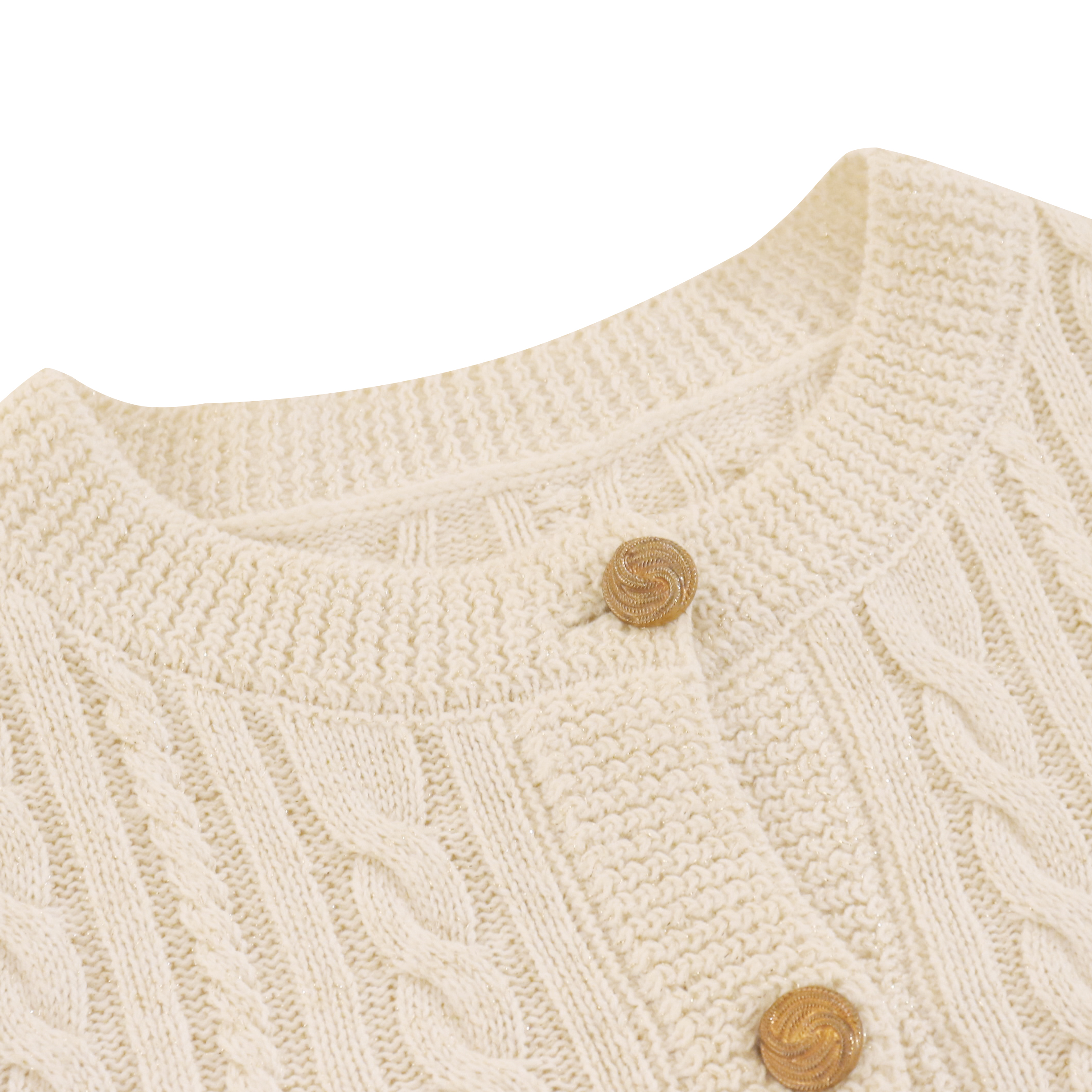 Cardigan de chandail en tricot pour femmes en laine à manches longues de couleur unie d'hiver personnalisé