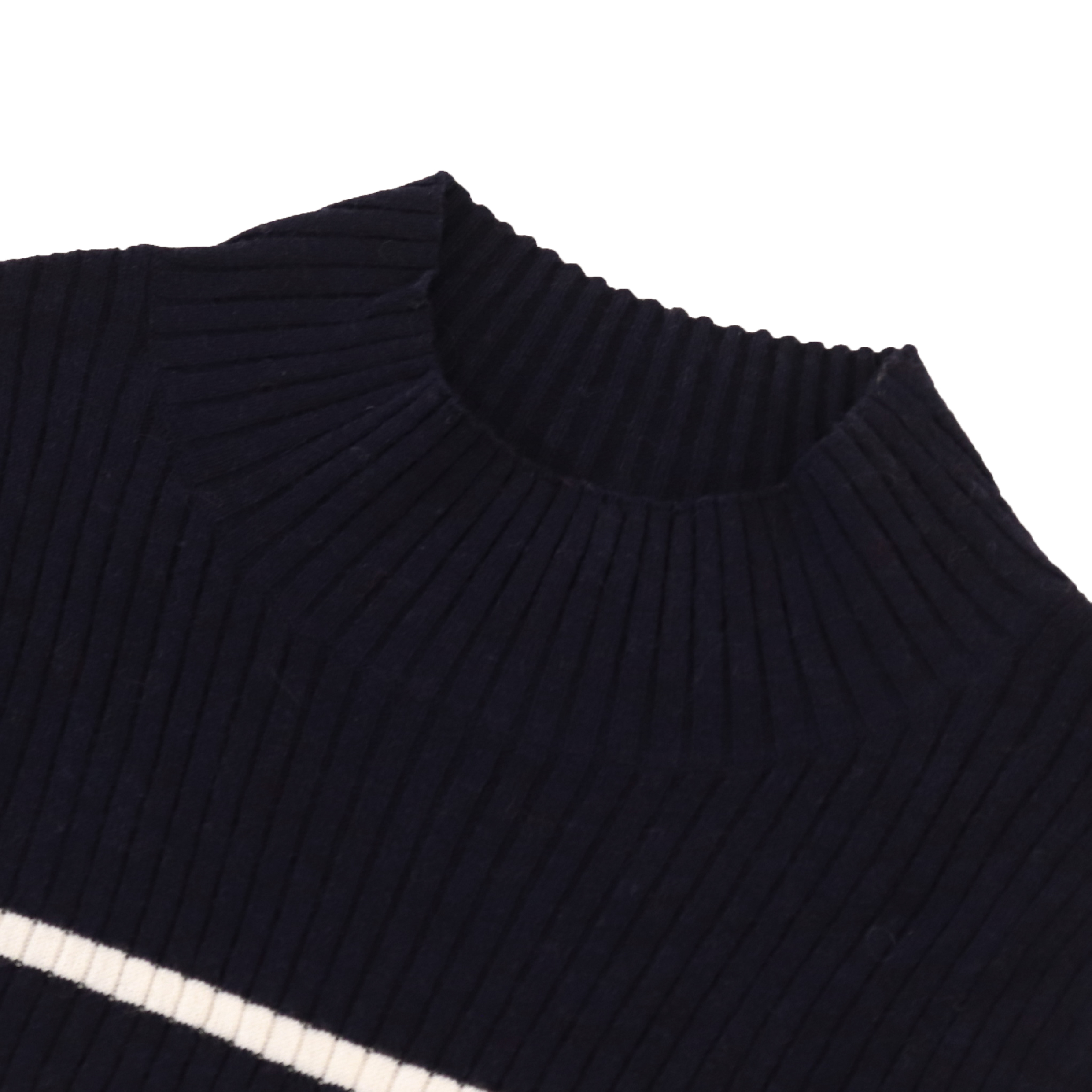 Automne Hiver OEM Factory Custom Short Sleeve Striped Women Pull Knit Dress Dress