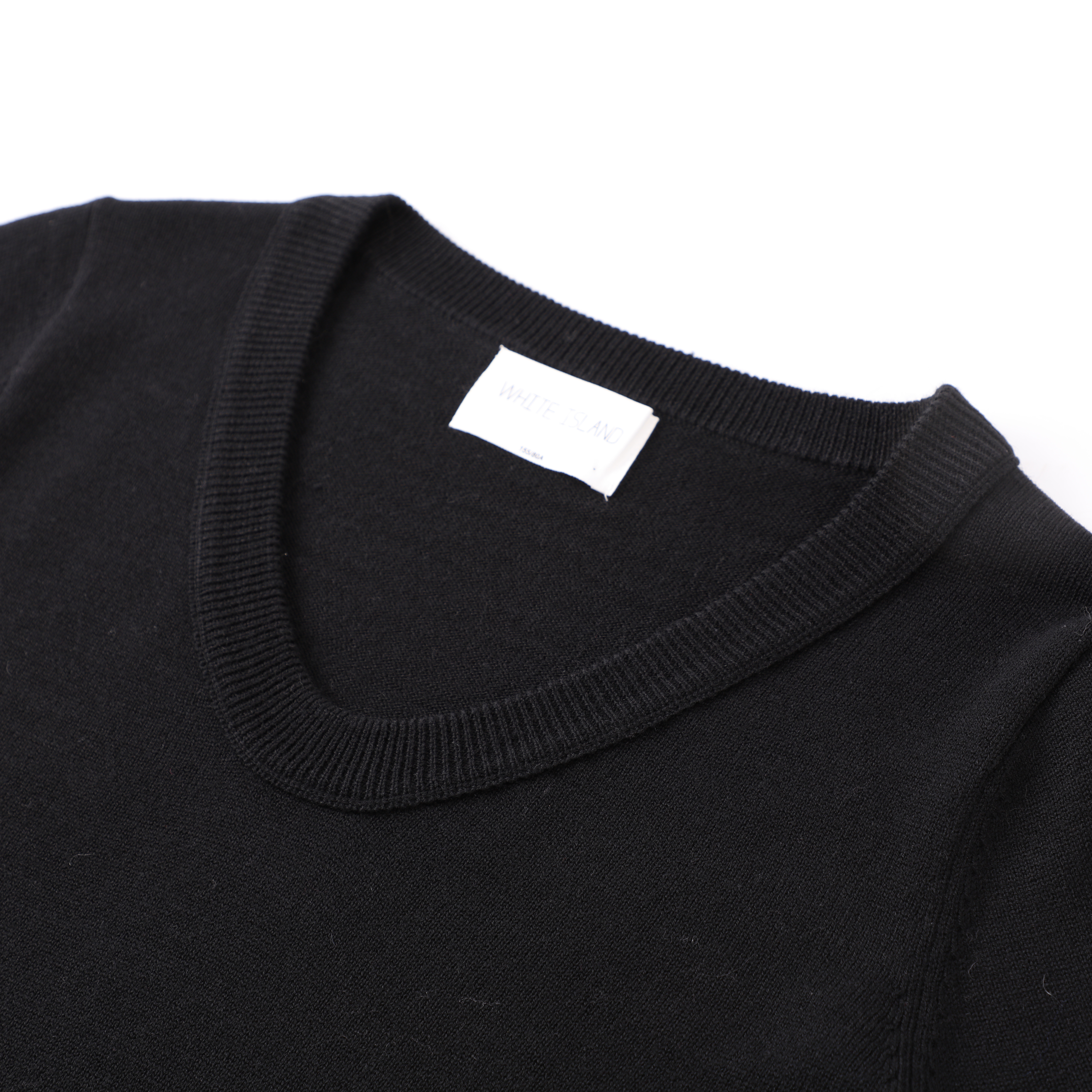 Automne hiver OEM personnalisé noir à manches longues col en V lâche femmes dames pull pull en tricot