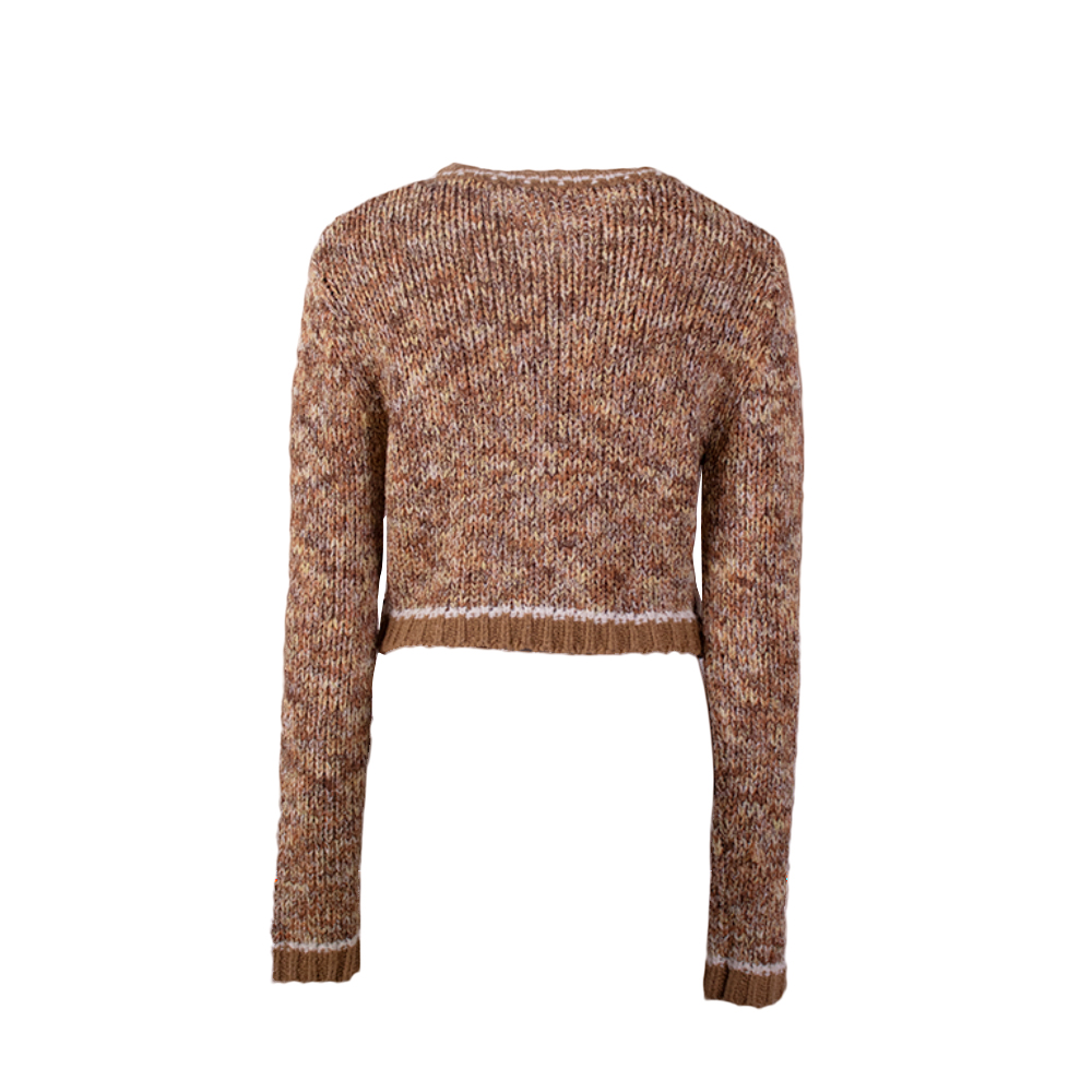 Fabrication OEM personnalisé automne tricots doux tricoté décontracté femmes dames pull haut Cardigan pour dames