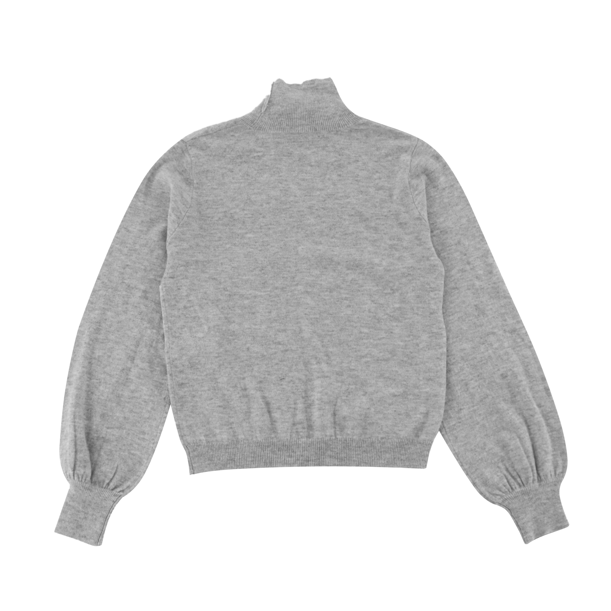 Automne Hiver OEM Usine Personnalisé Gris Cachemire À Manches Longues Femmes Pull Top Chandail En Tricot