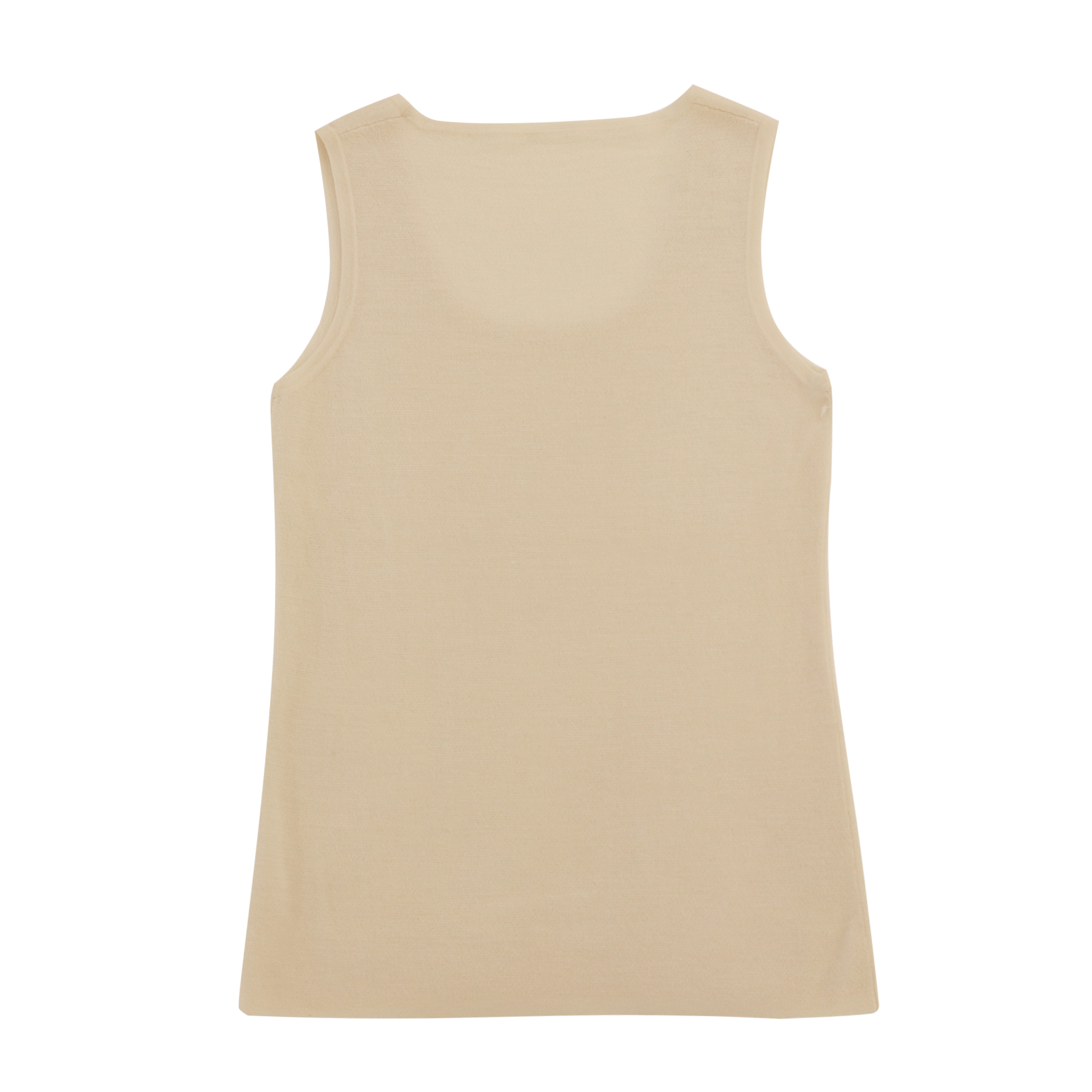 OEM Factory Custom Women O-Neck Pull sans manches en tricot blanc Gilet 