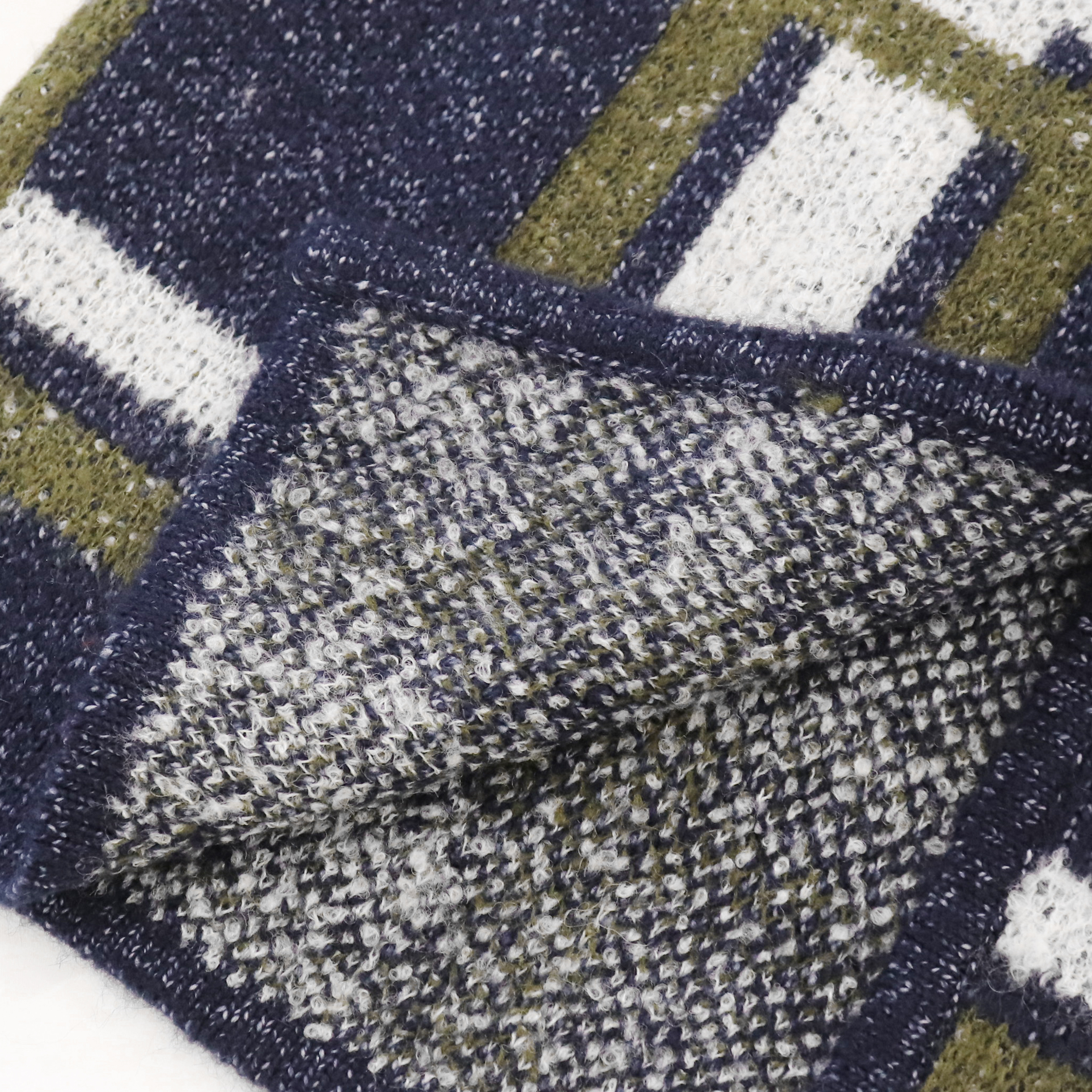 OEM Factory Custom Plaid Print Long Sleeve Women Ladies Knit Pull Cardigan Manteau